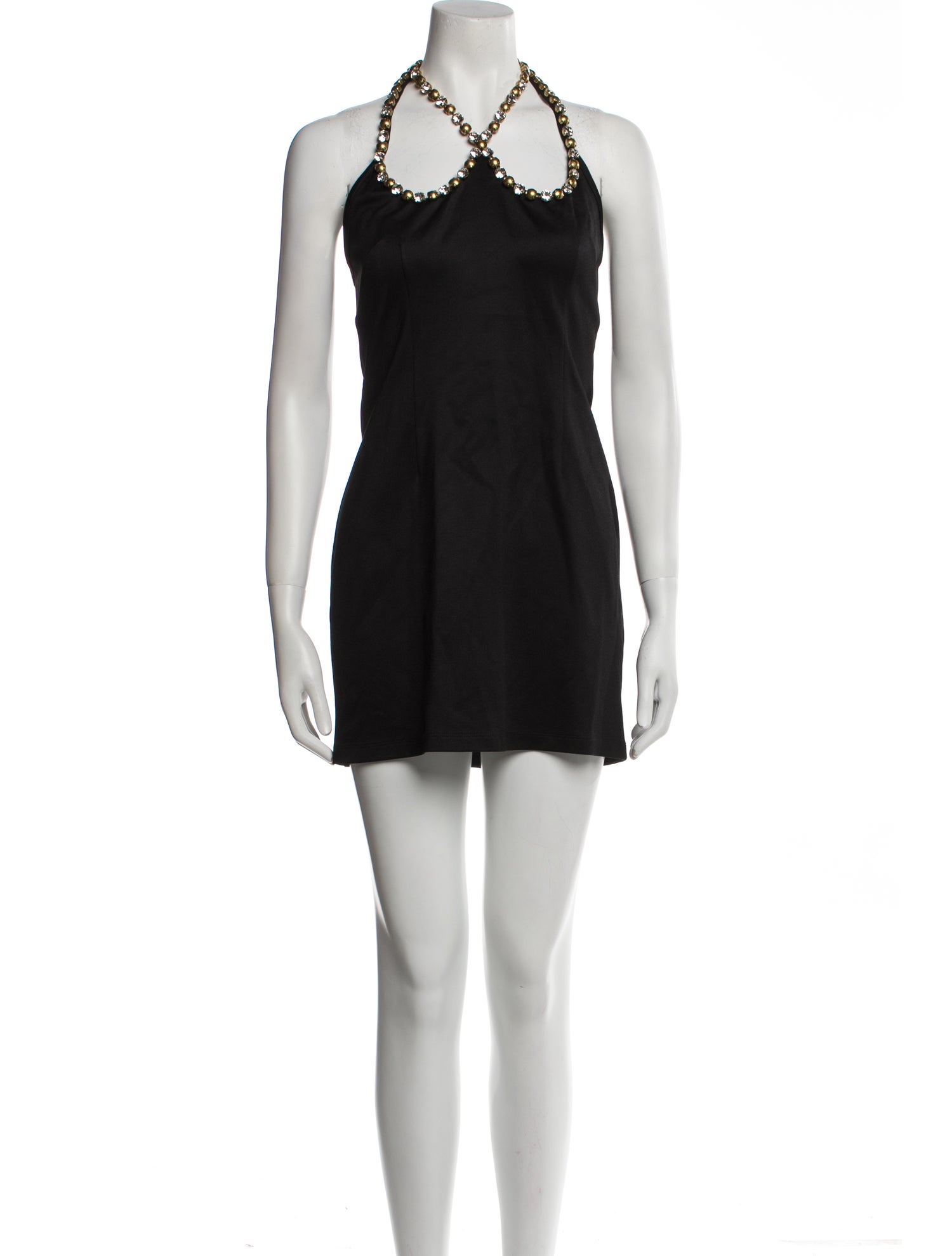 Area Halterneck Mini Dress