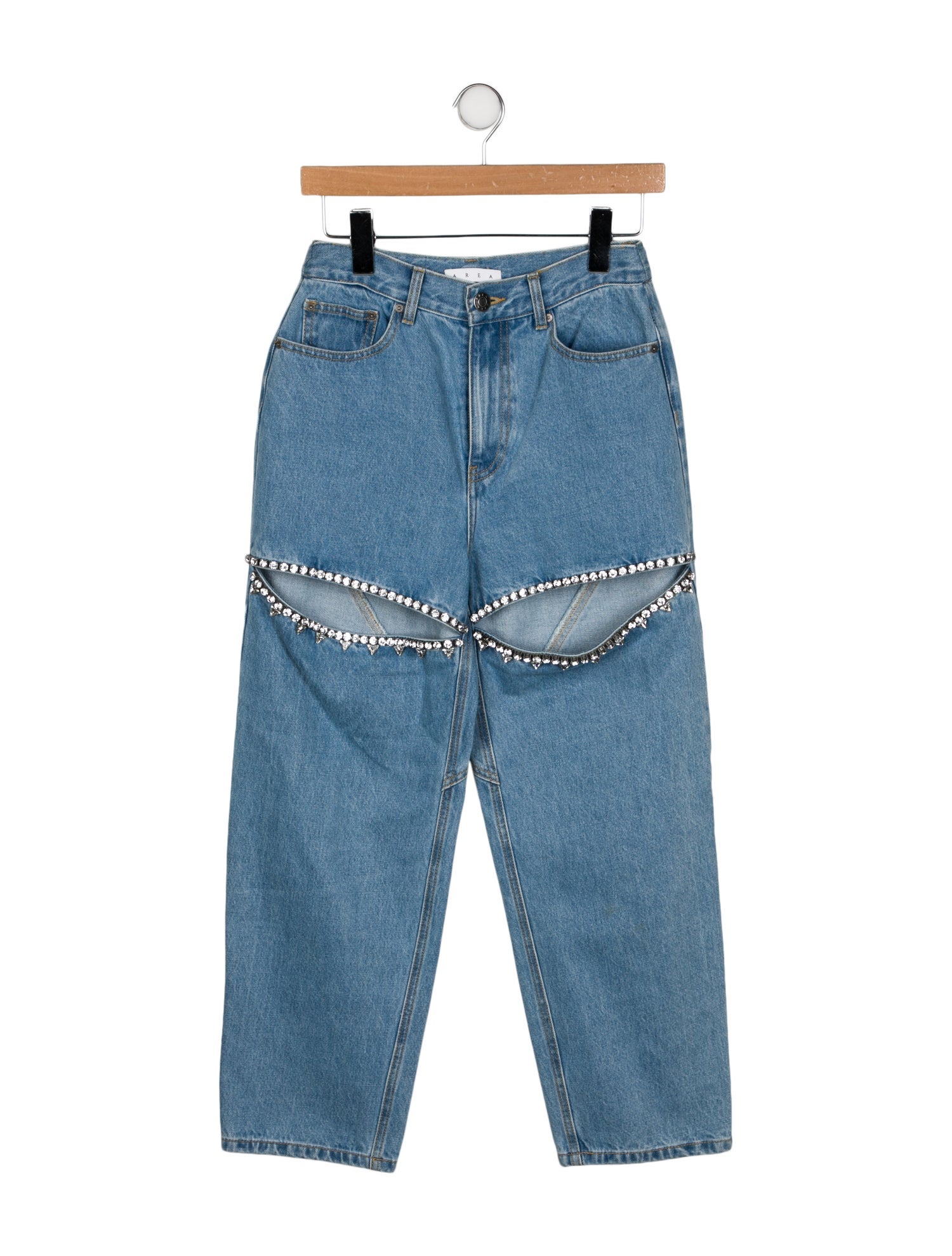 Area High-Rise Straight Leg Jeans
