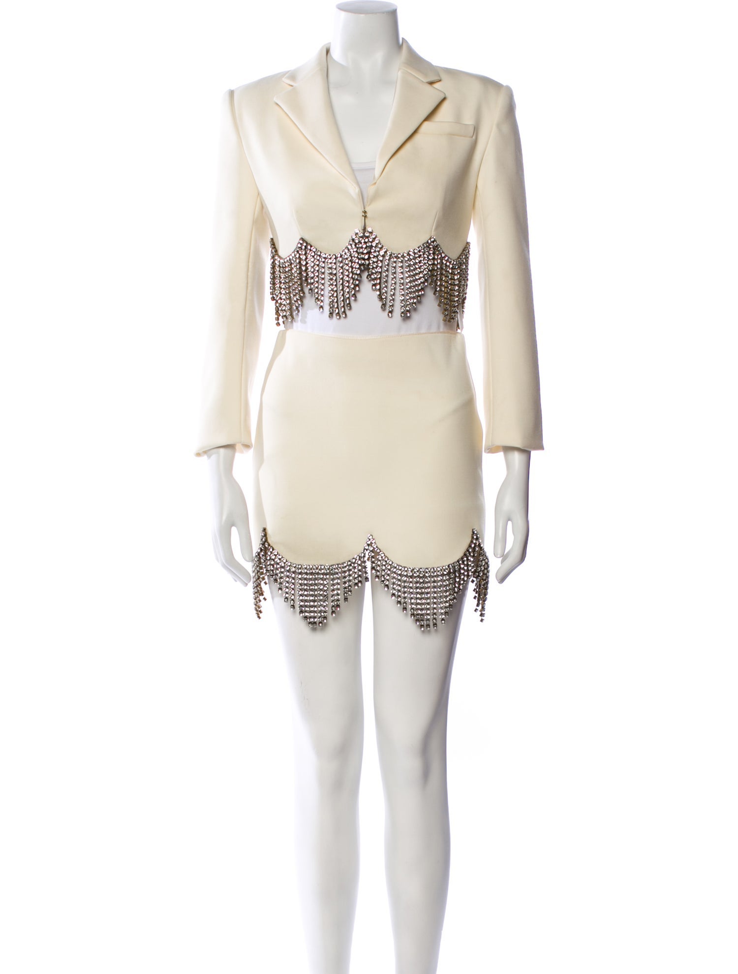 Area Virgin Wool Printed Skirt Set