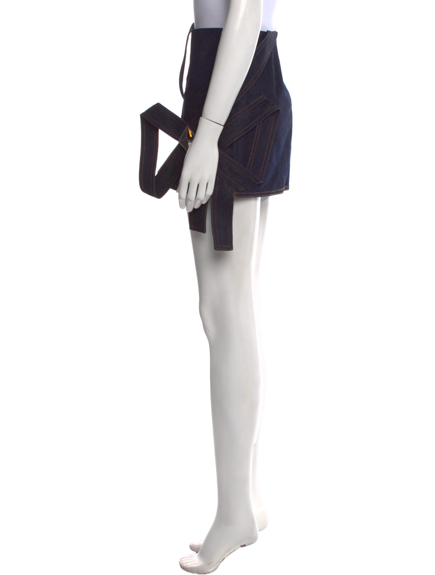 Area Tassel Accents Mini Skirt