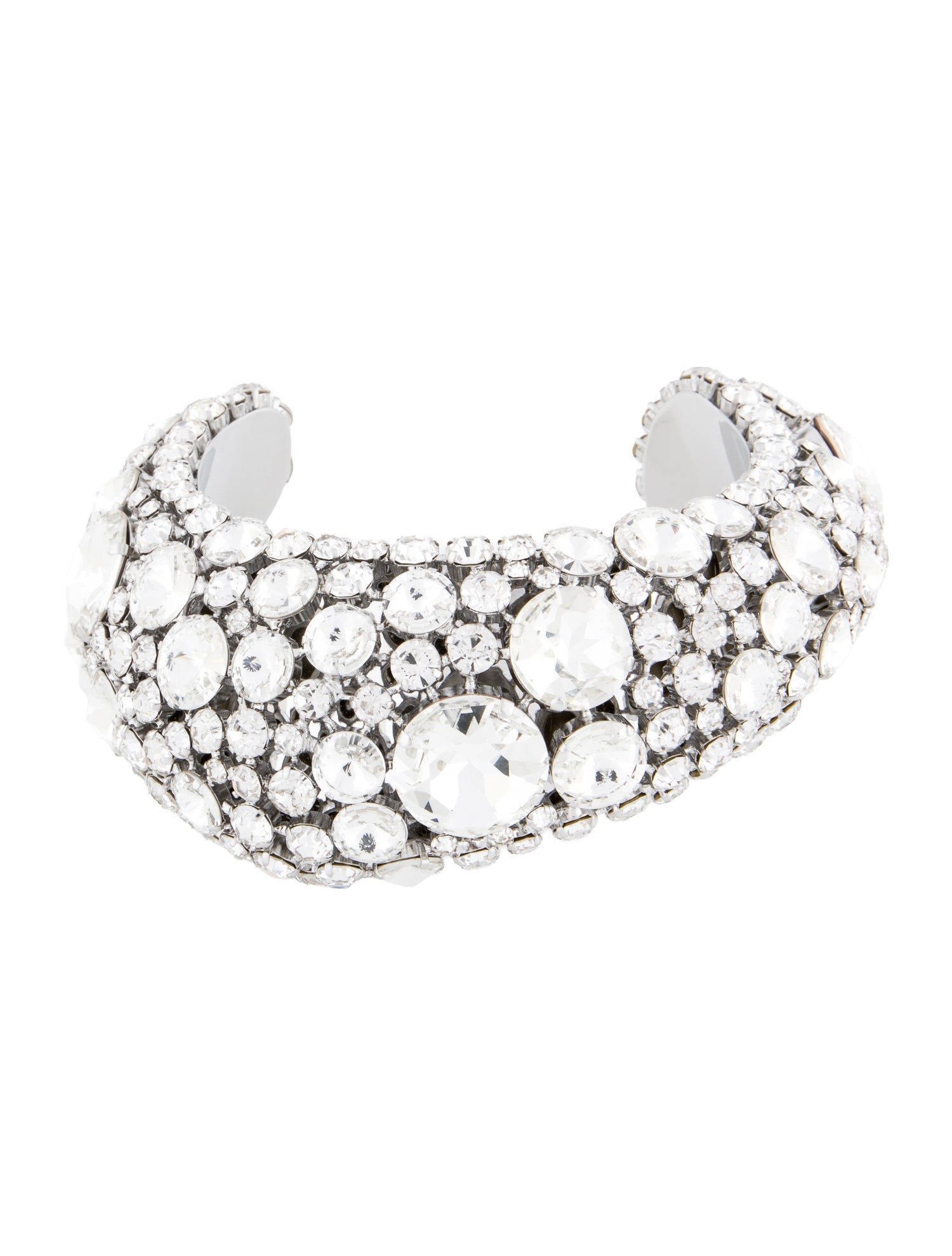 Area Crystal Cluster Bone Choker Necklace