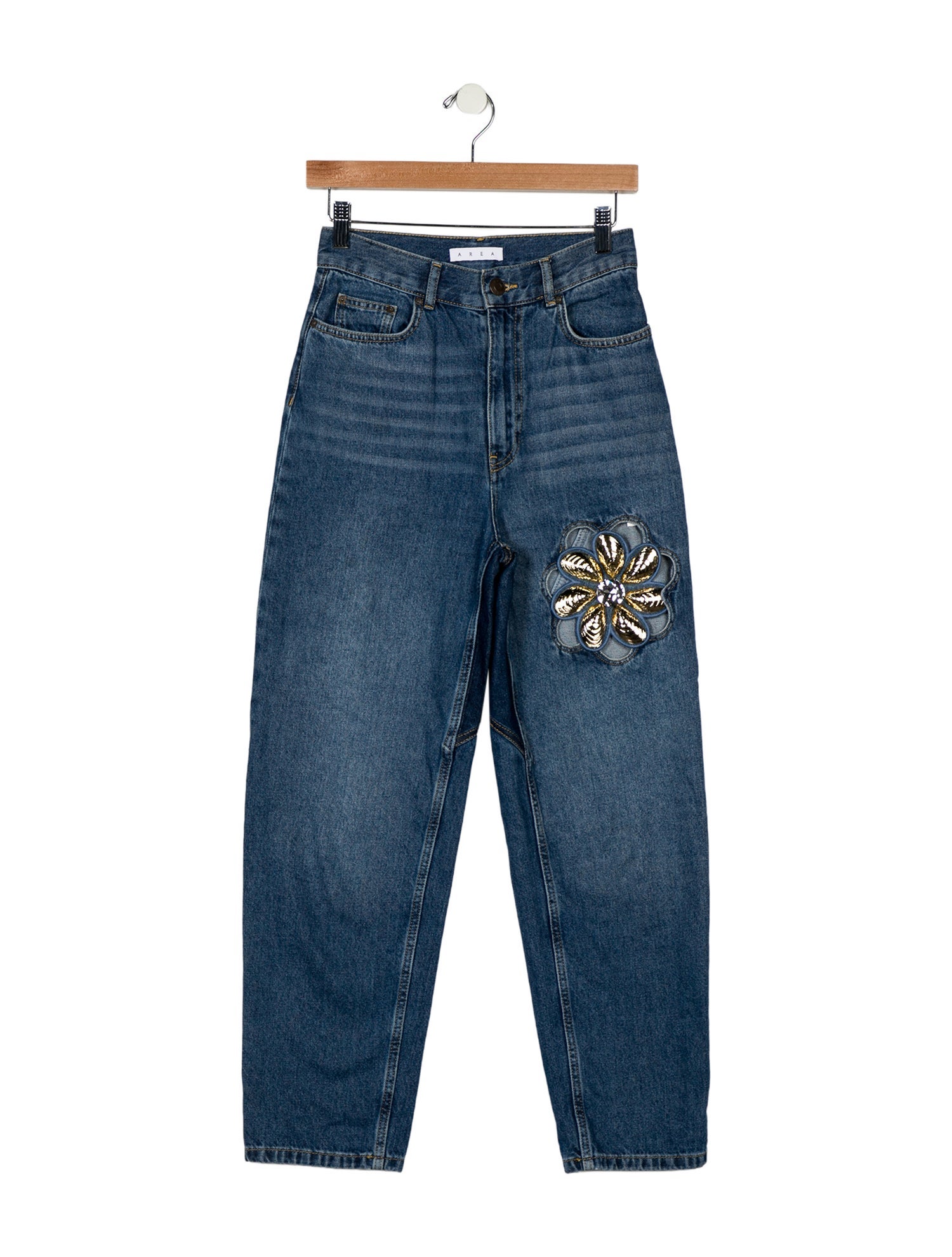 Area High-Rise Straight Leg Jeans