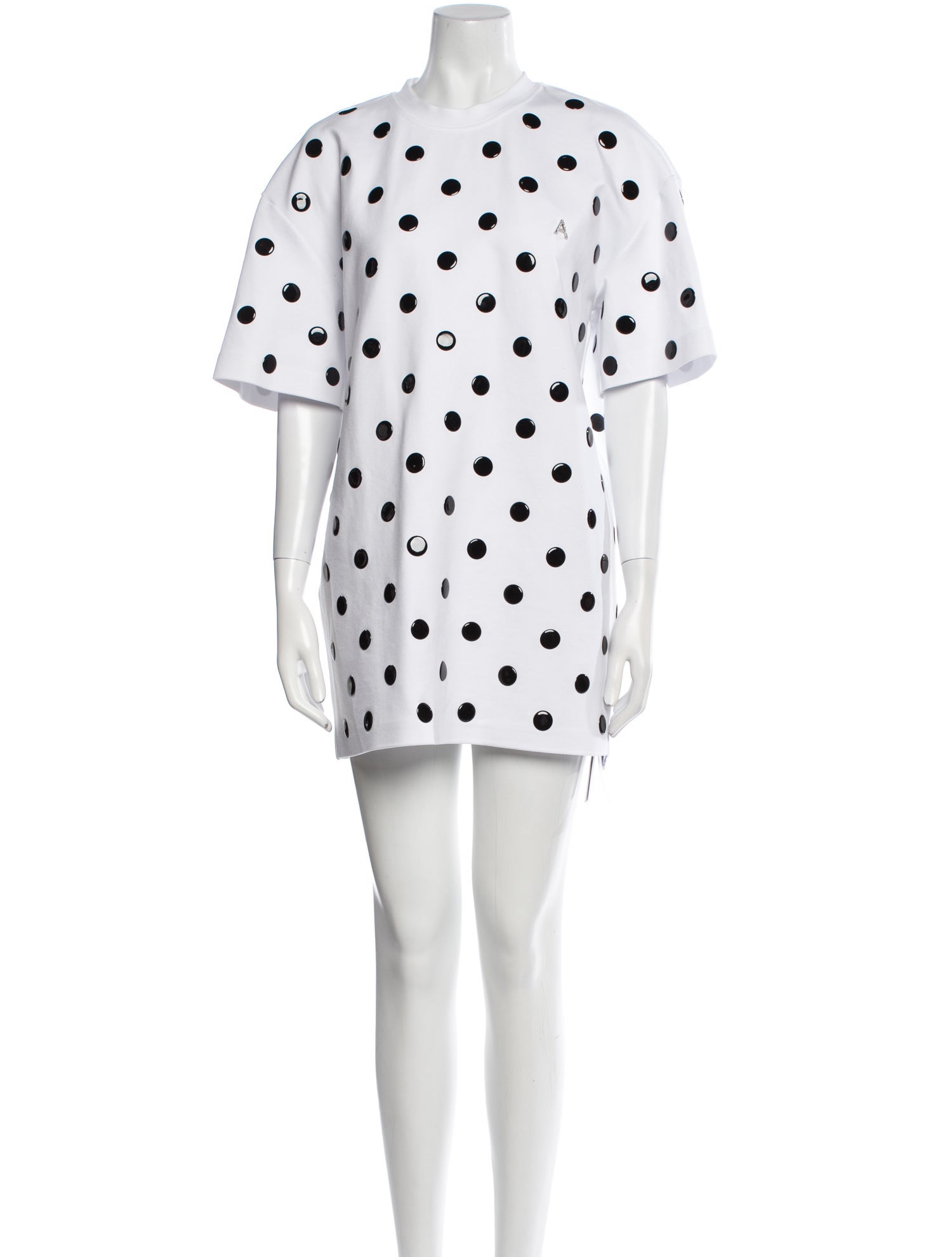 Area Polka Dot Print Mini Dress w/ Tags