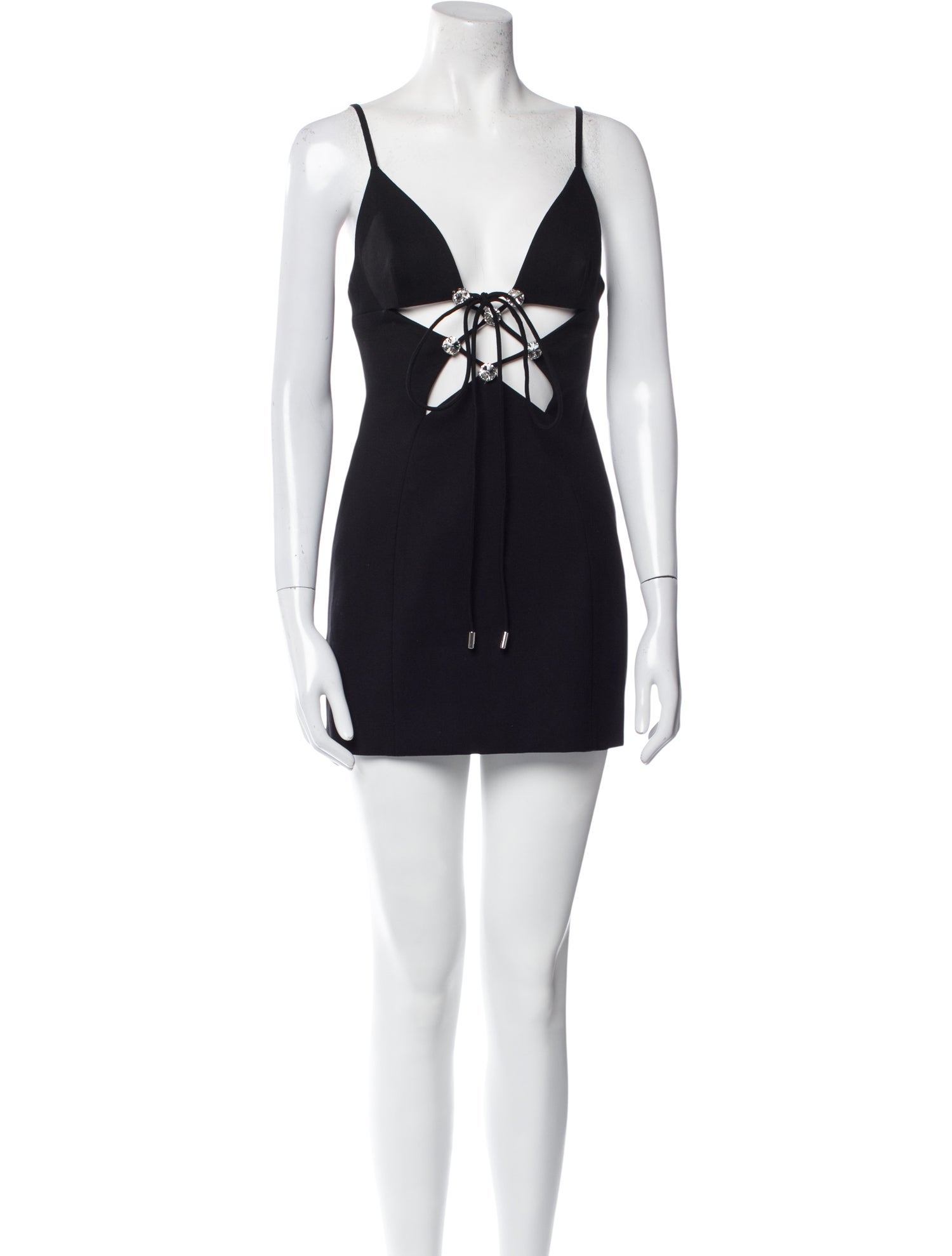 Area V-Neck Mini Dress