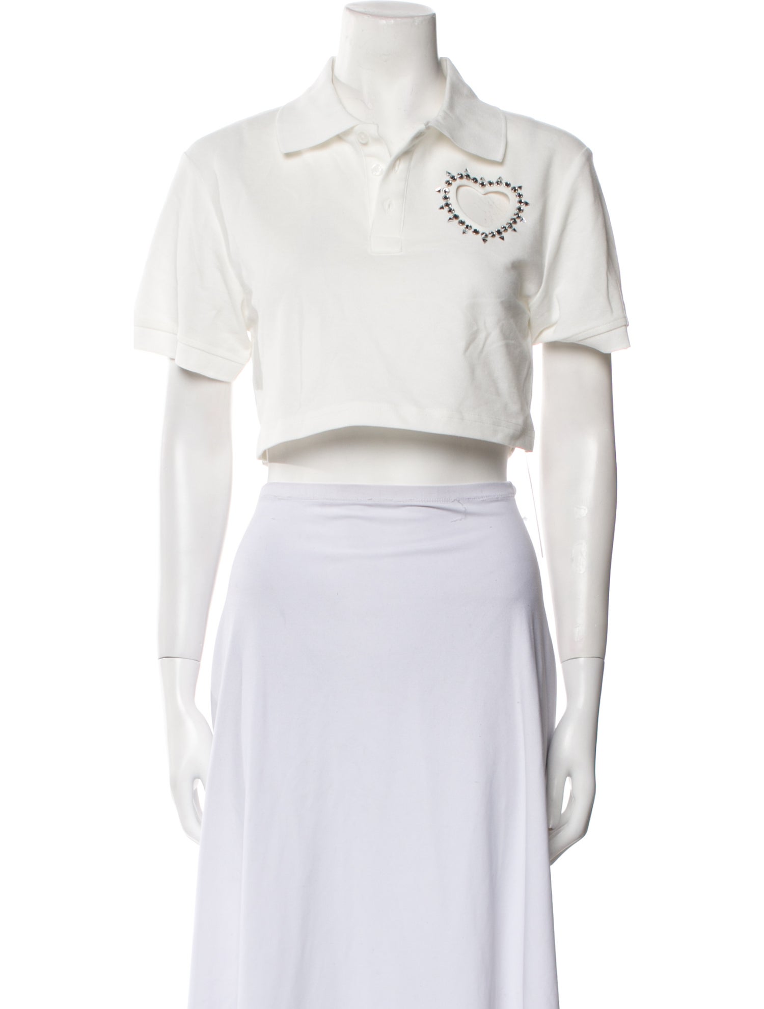 Area Short Sleeve Crop Top