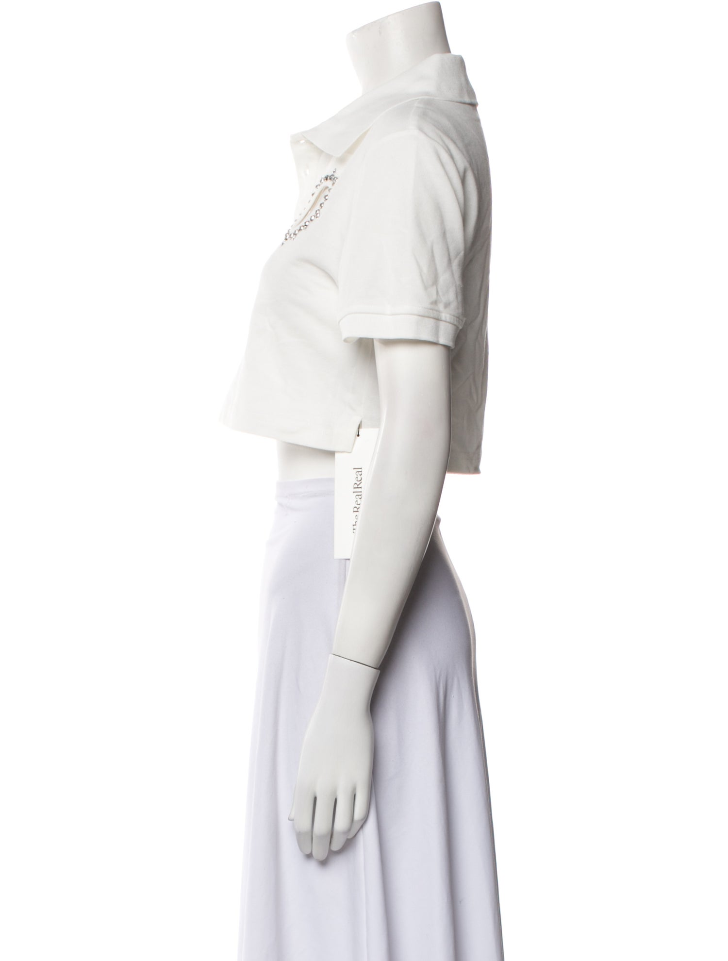 Area Short Sleeve Crop Top