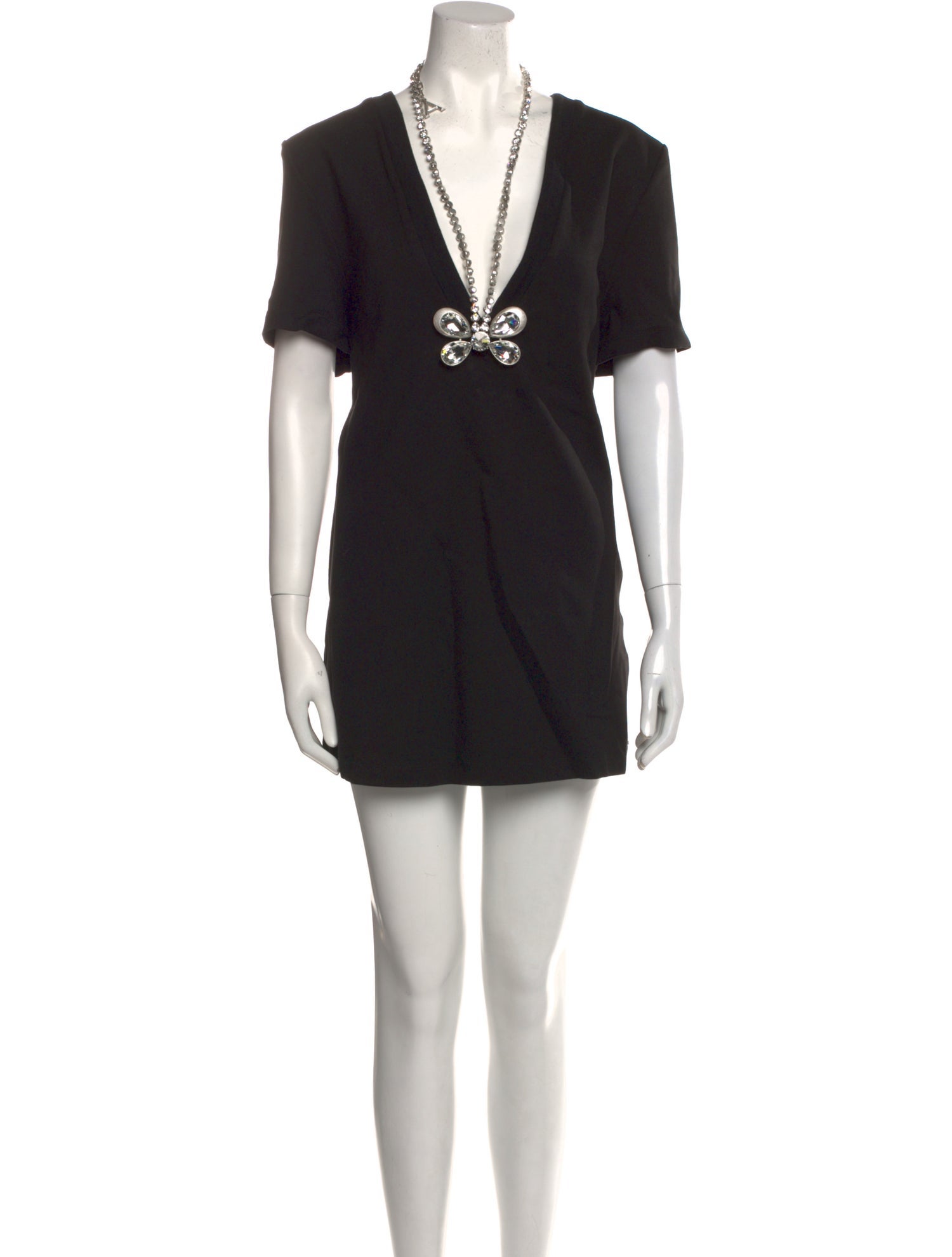 Area V-Neck Mini Dress