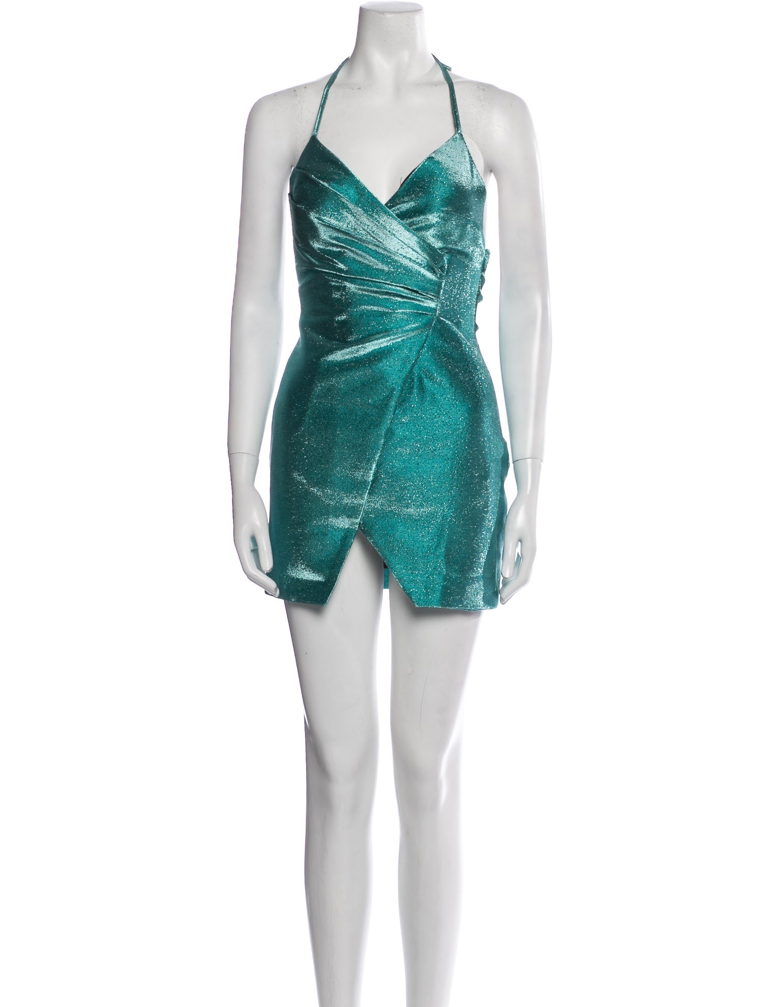 Area Halterneck Mini Dress