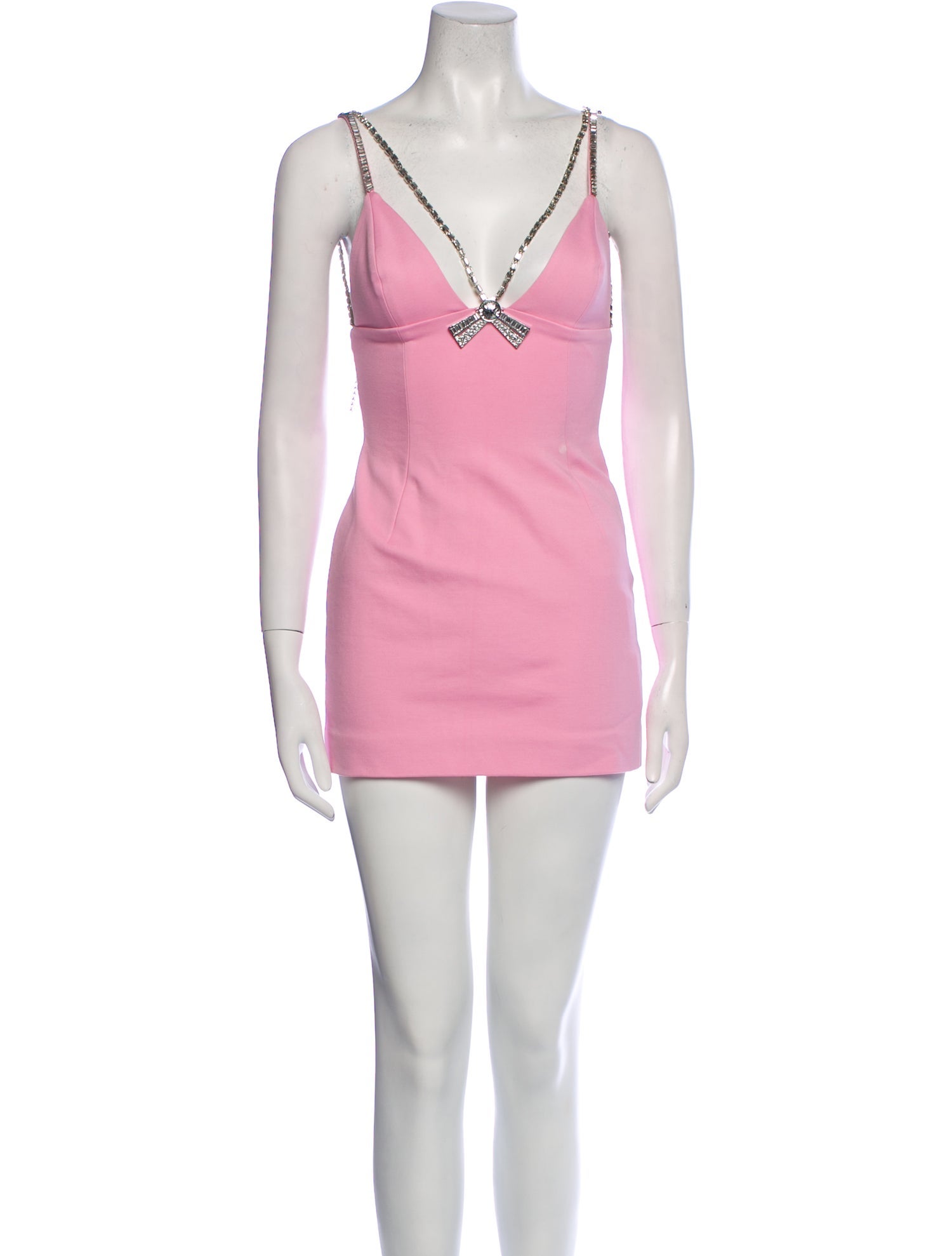 Area V-Neck Mini Dress