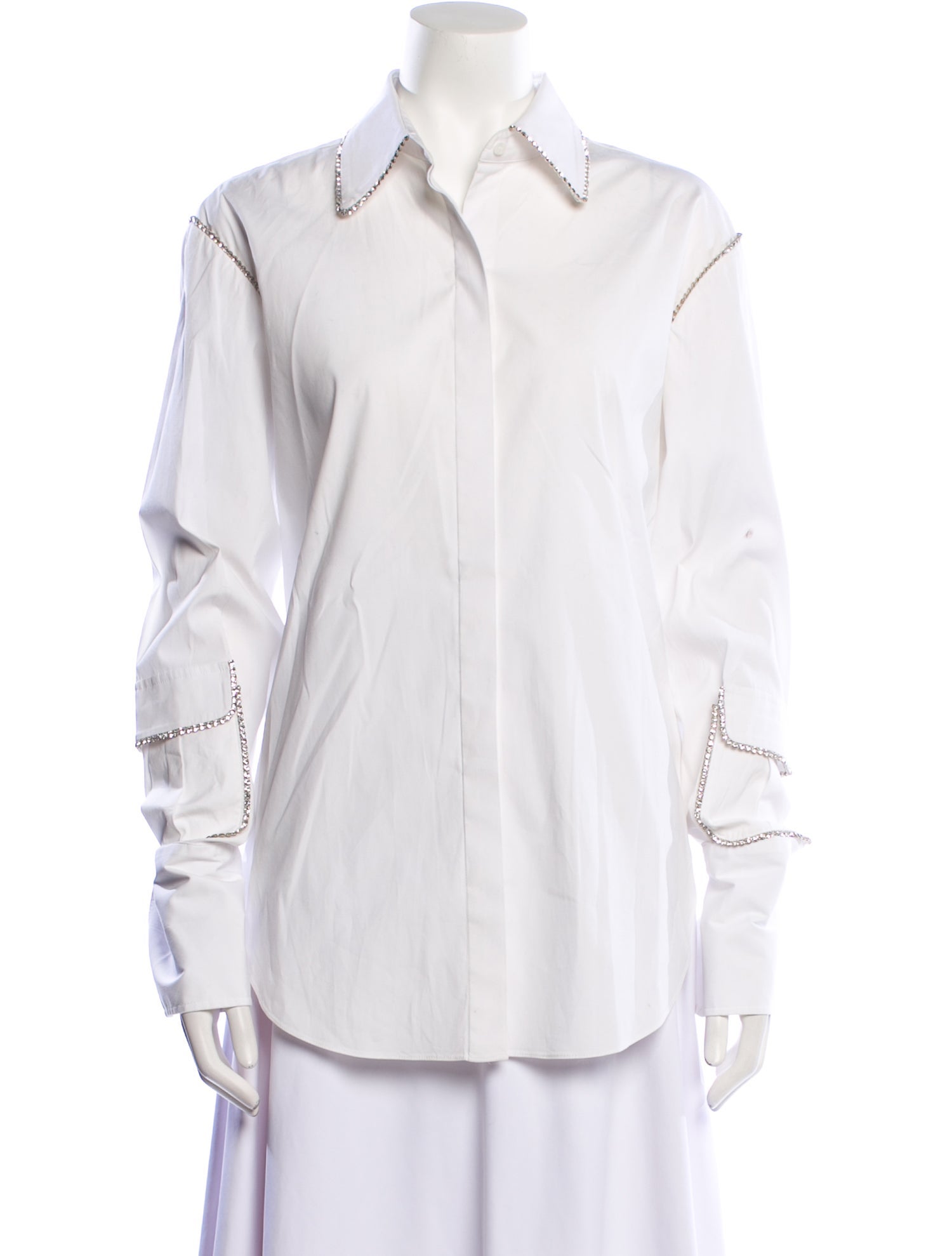 Area Long Sleeve Button-Up Top