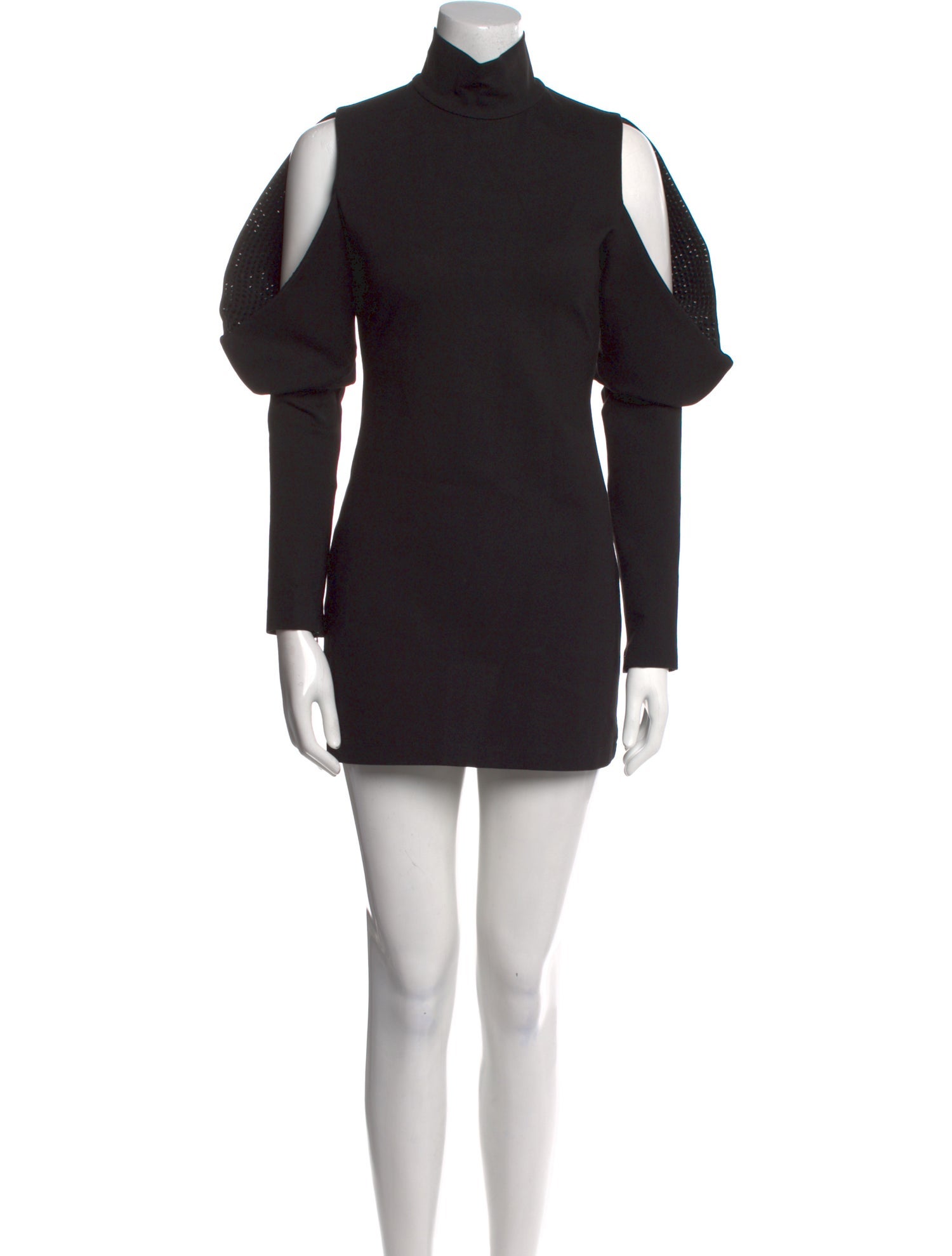 Area Turtleneck Mini Dress