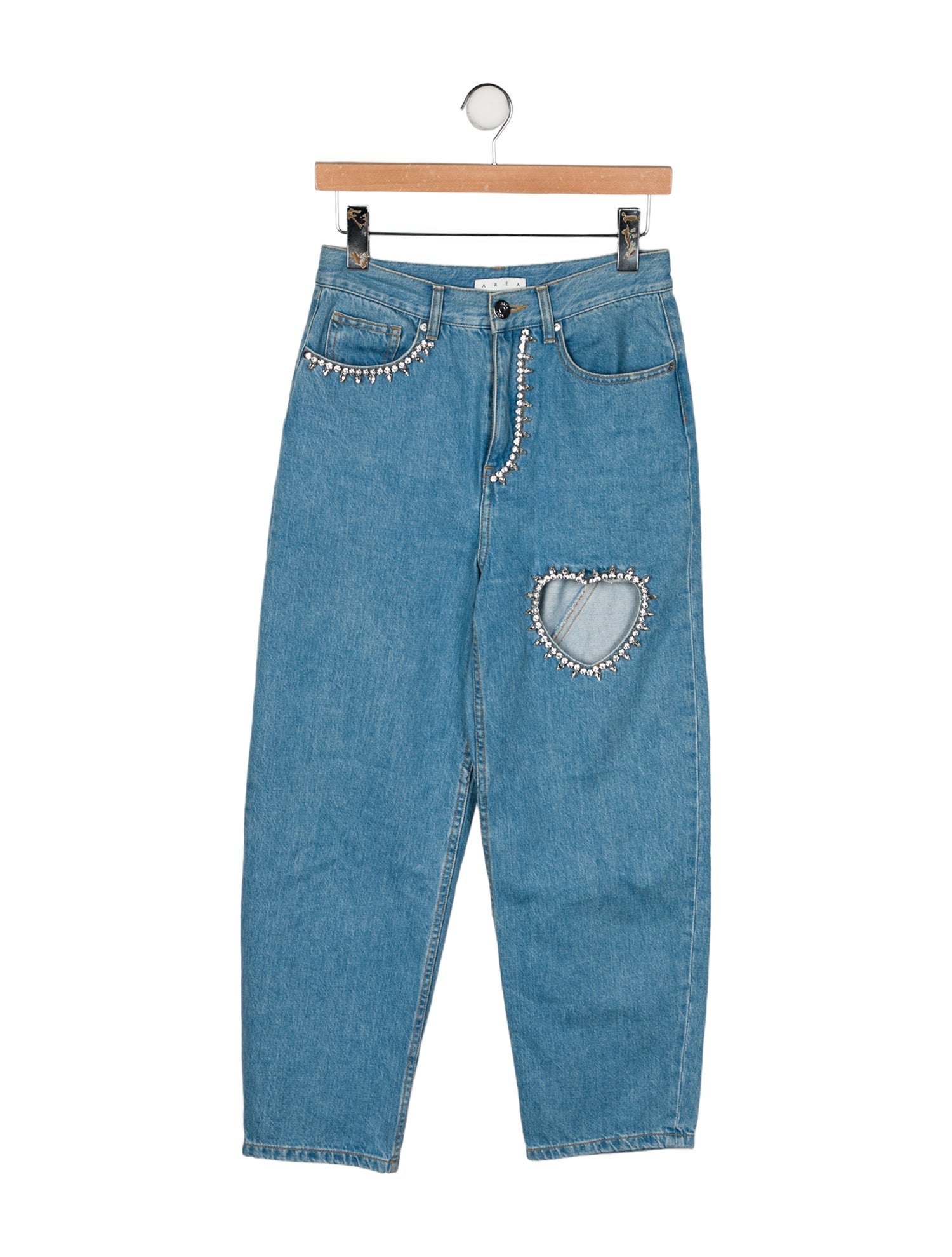 Area High-Rise Straight Leg Jeans