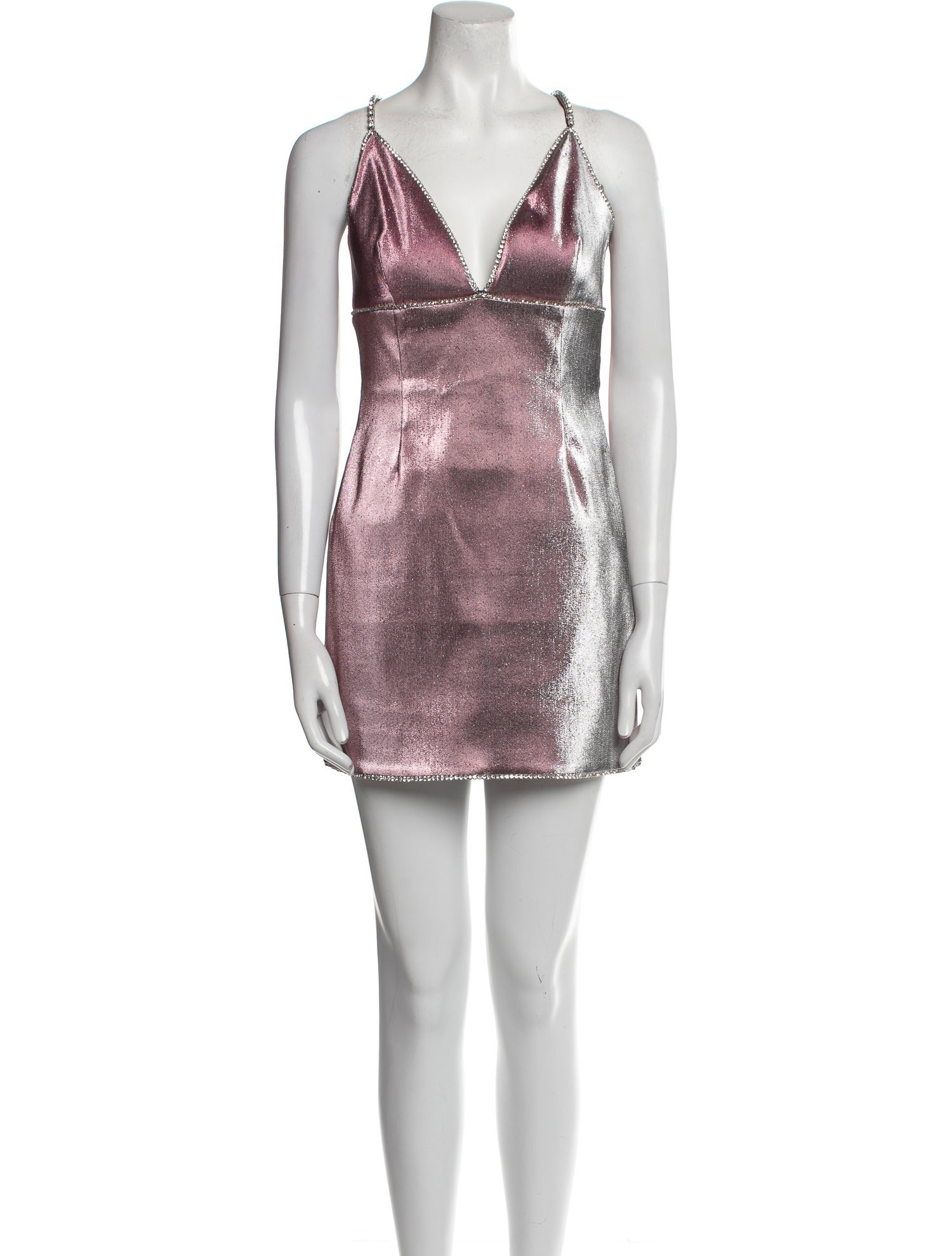 Area V-Neck Mini Dress