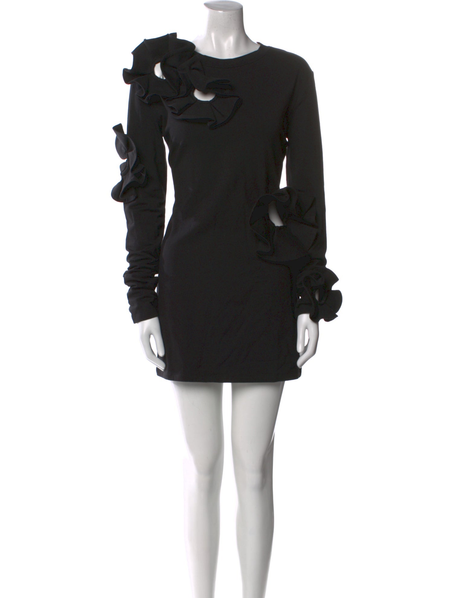 Area Scoop Neck Mini Dress