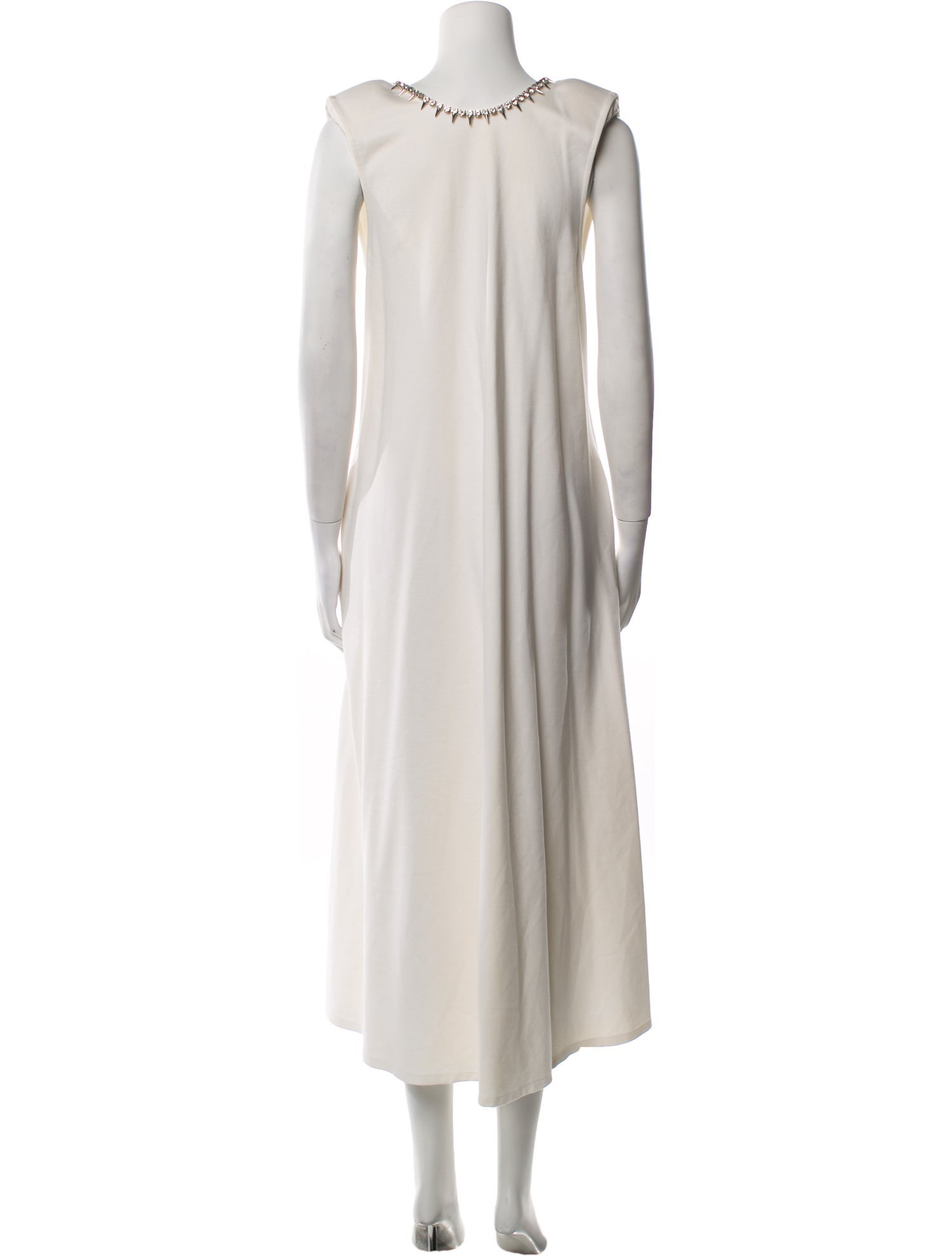 Area V-Neck Long Dress