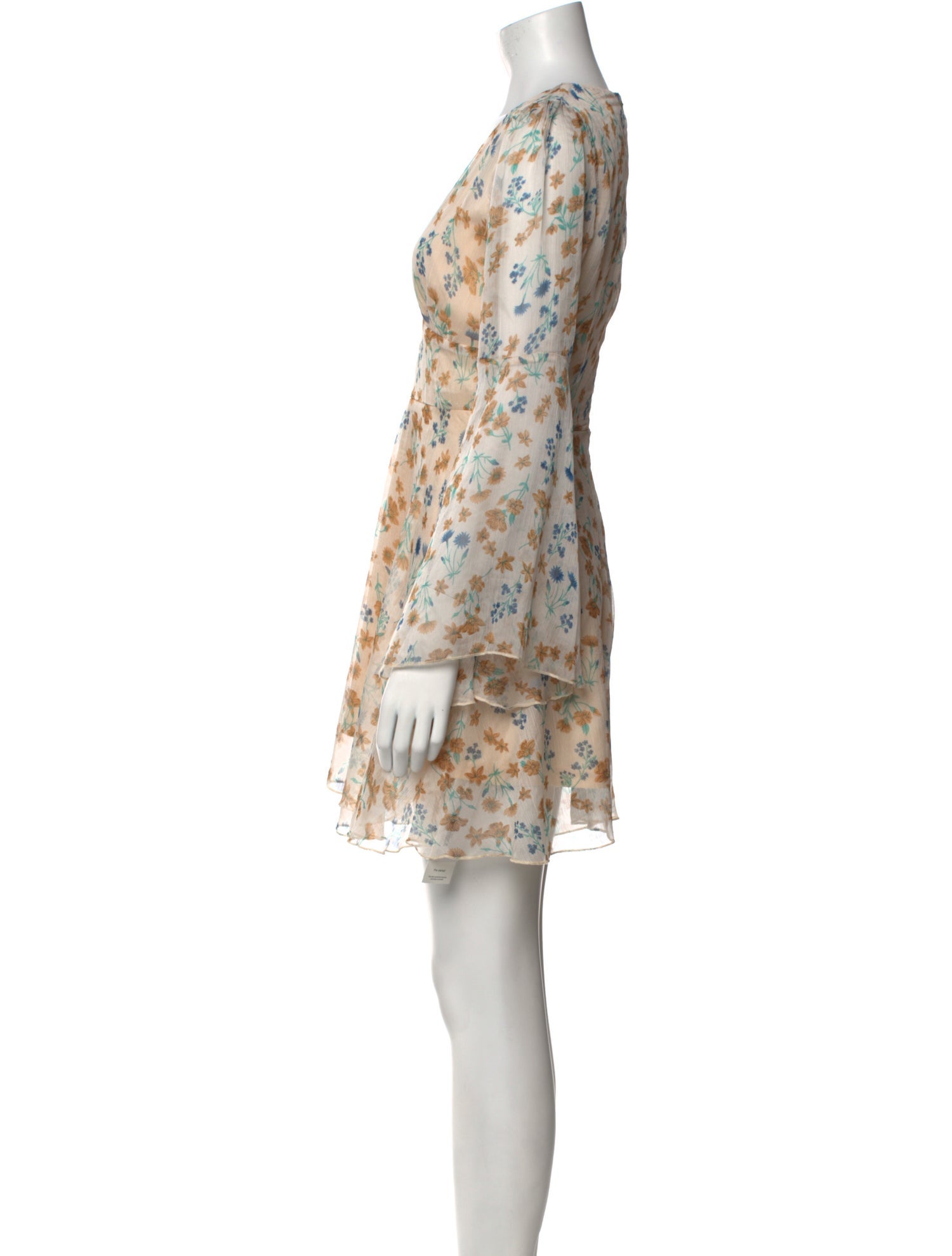 Area Floral Print Mini Dress