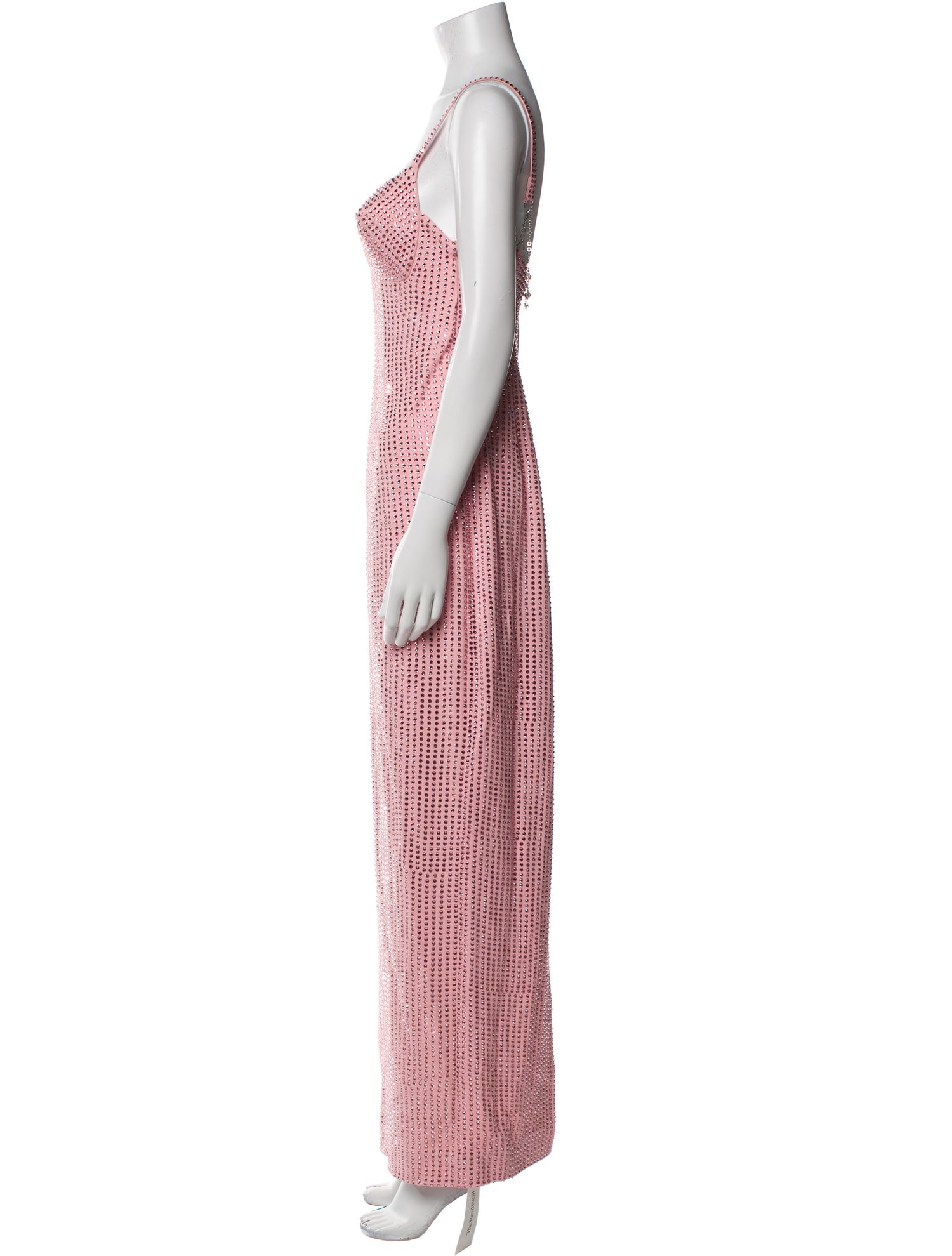 Area Printed Long Dress