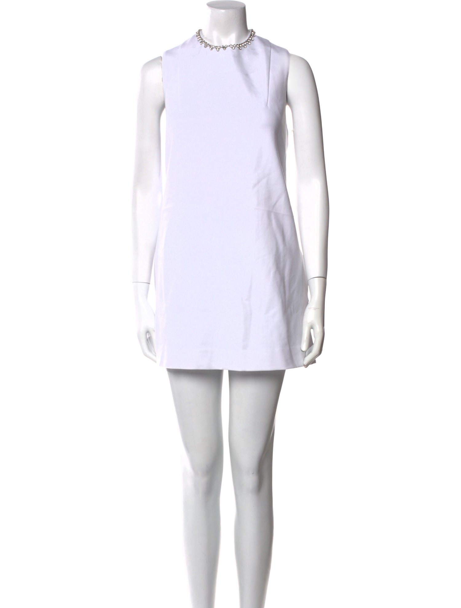 Area Mock Neck Mini Dress