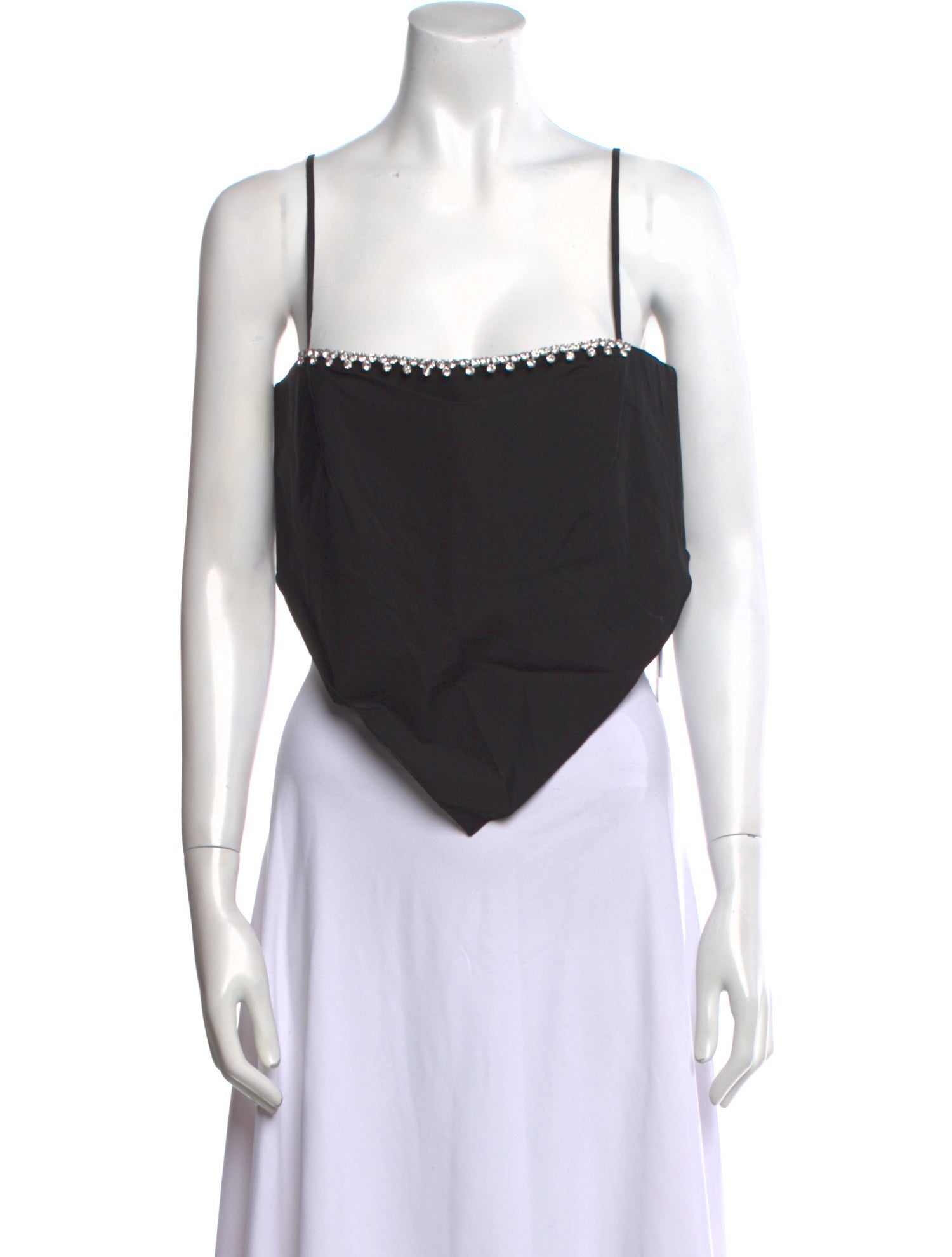 Area Square Neckline Sleeveless Crop Top w/ Tags