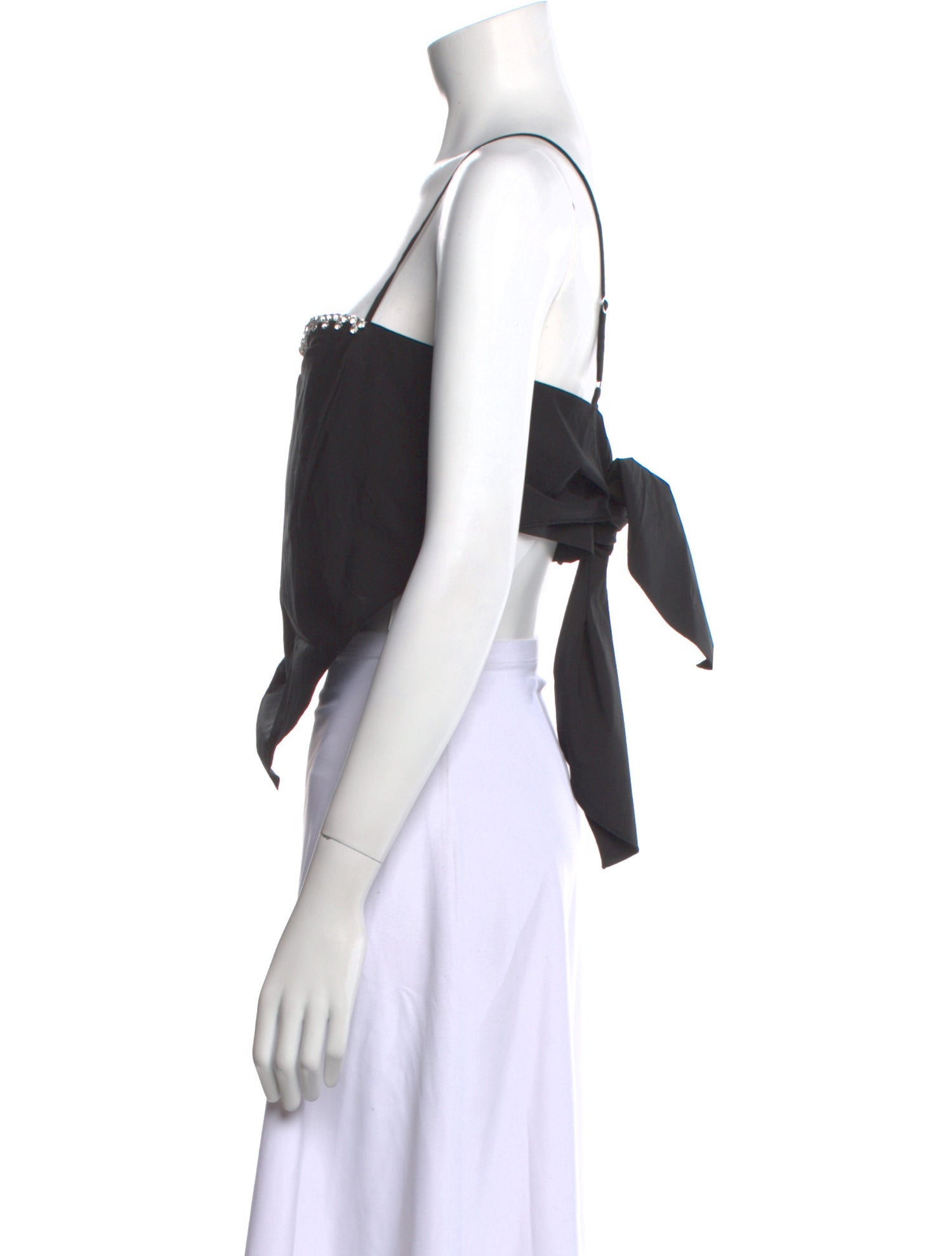 Area Square Neckline Sleeveless Crop Top w/ Tags