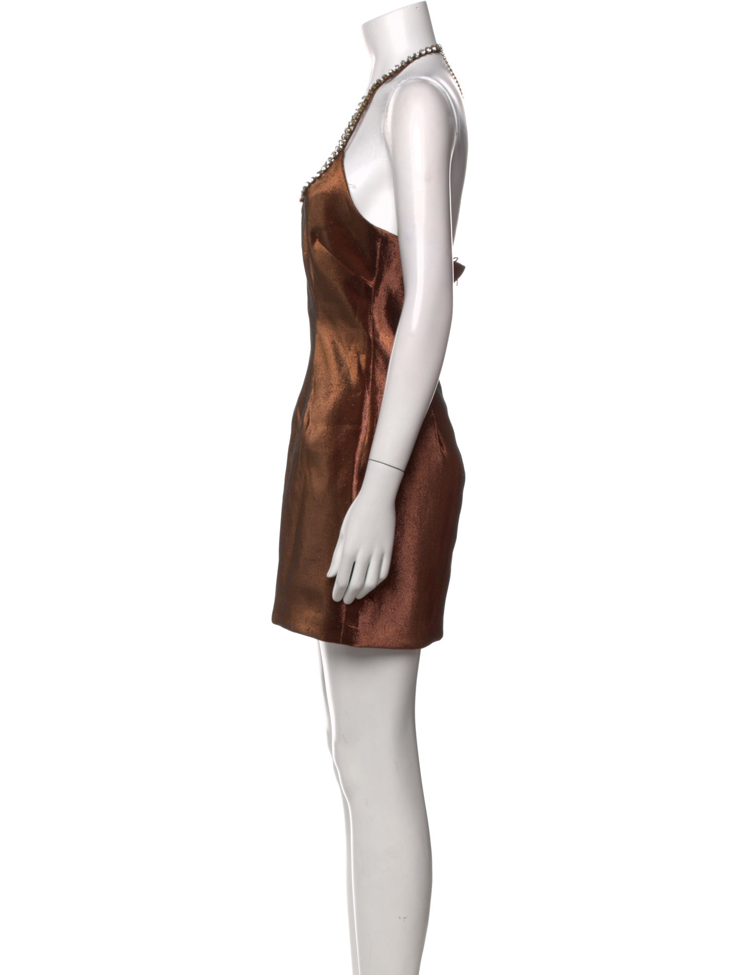 Area Halterneck Mini Dress