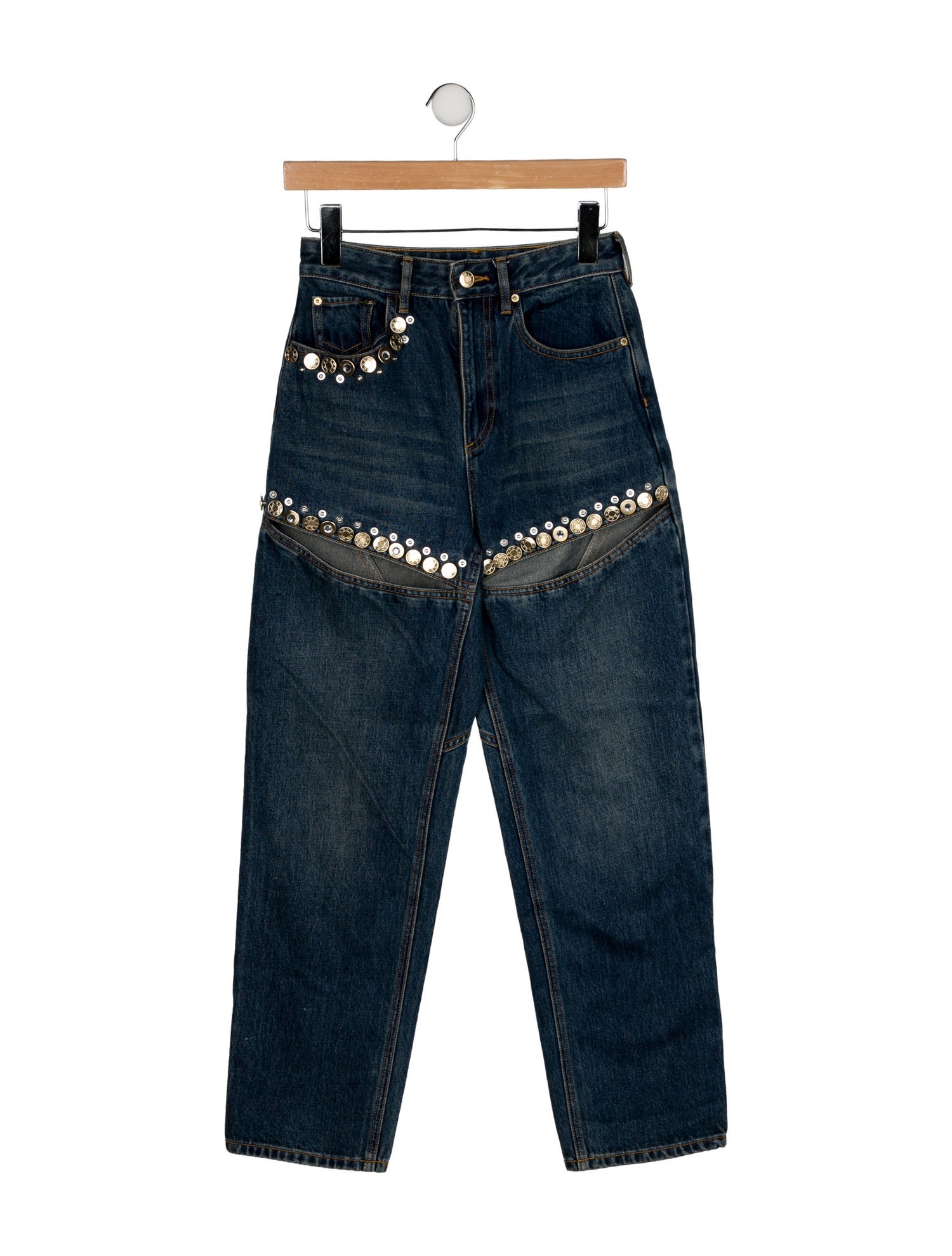 Area High-Rise Straight Leg Jeans