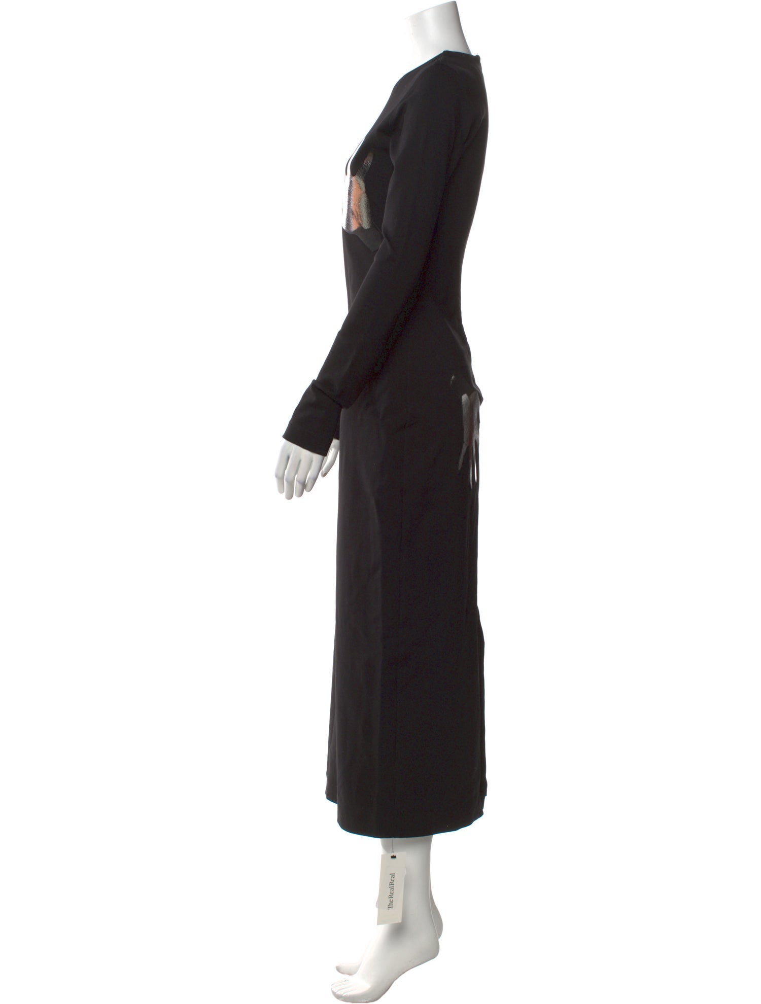 Area Crew Neck Long Dress
