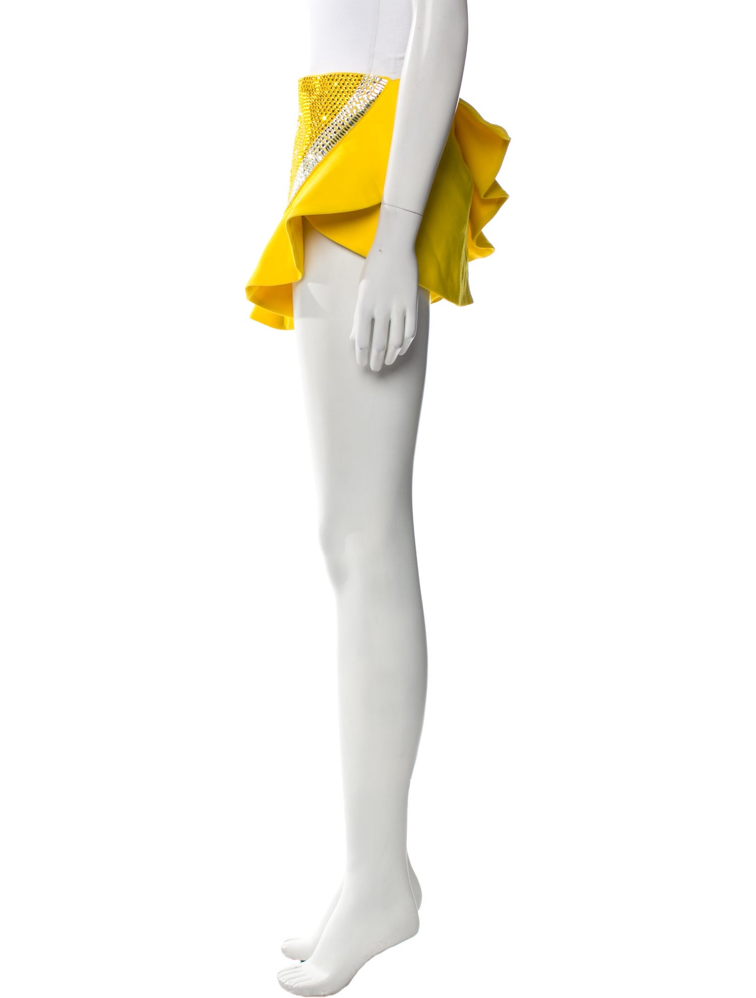 Area Wool Mini Skirt w/ Tags