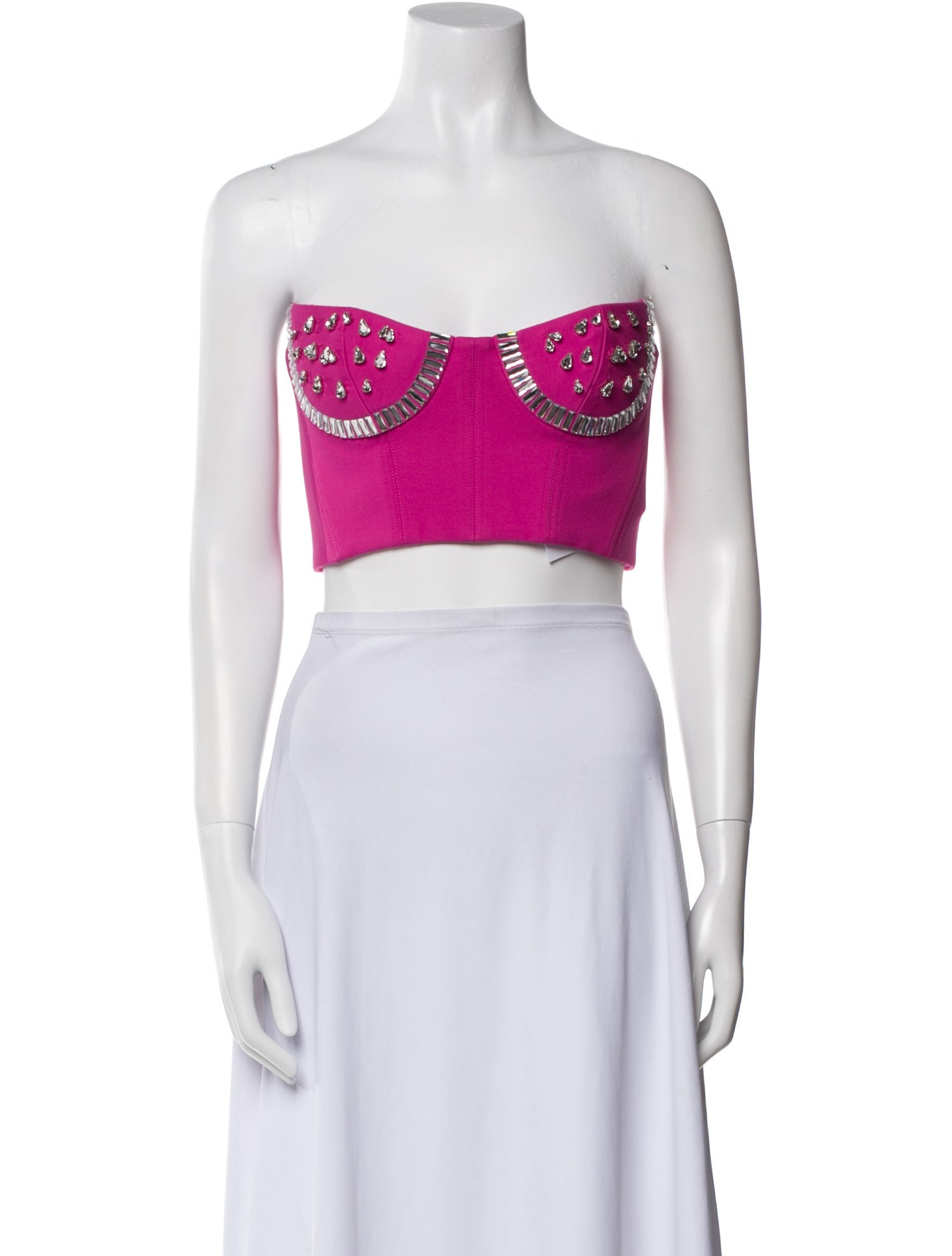 Area Strapless Crop Top w/ Tags