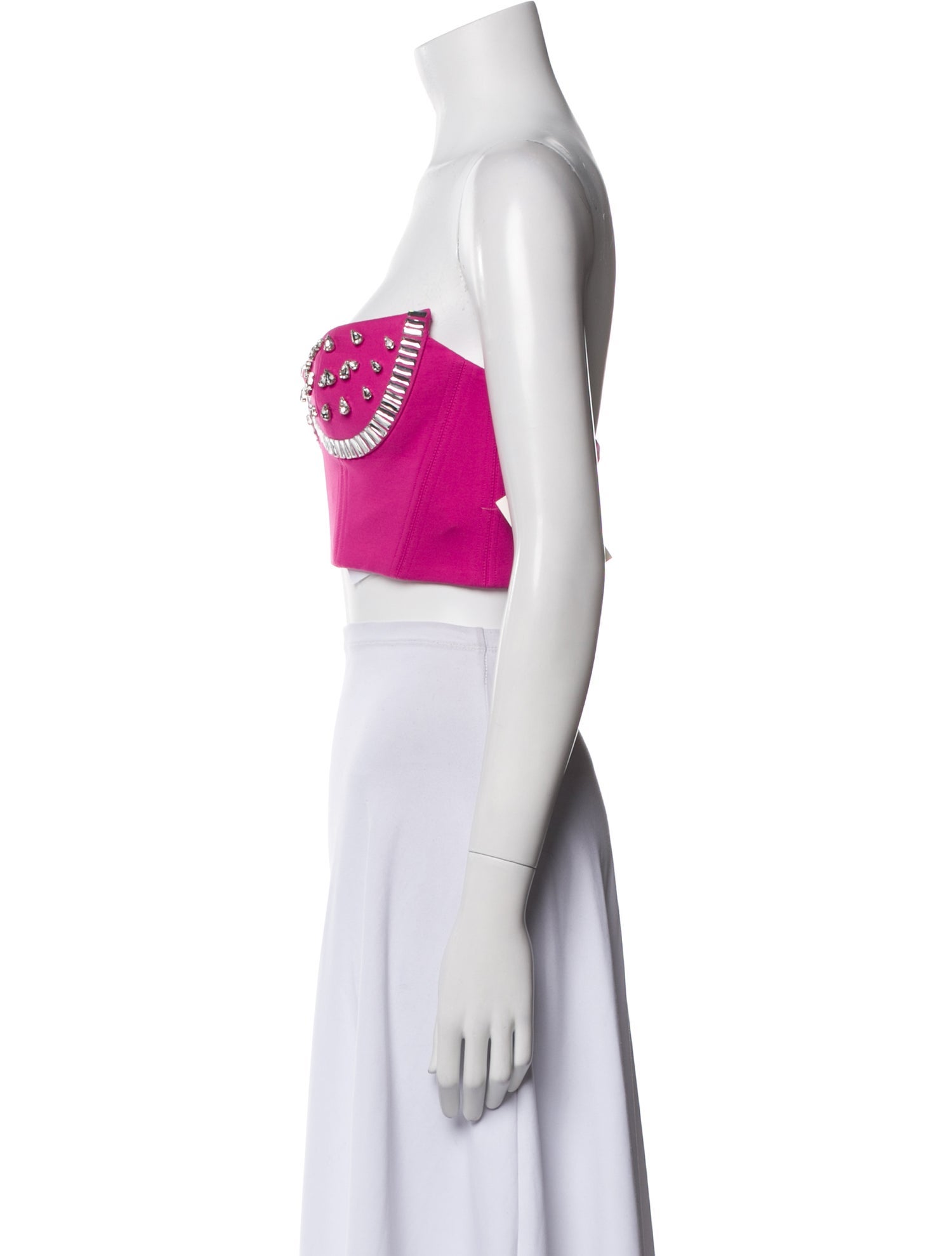 Area Strapless Crop Top w/ Tags