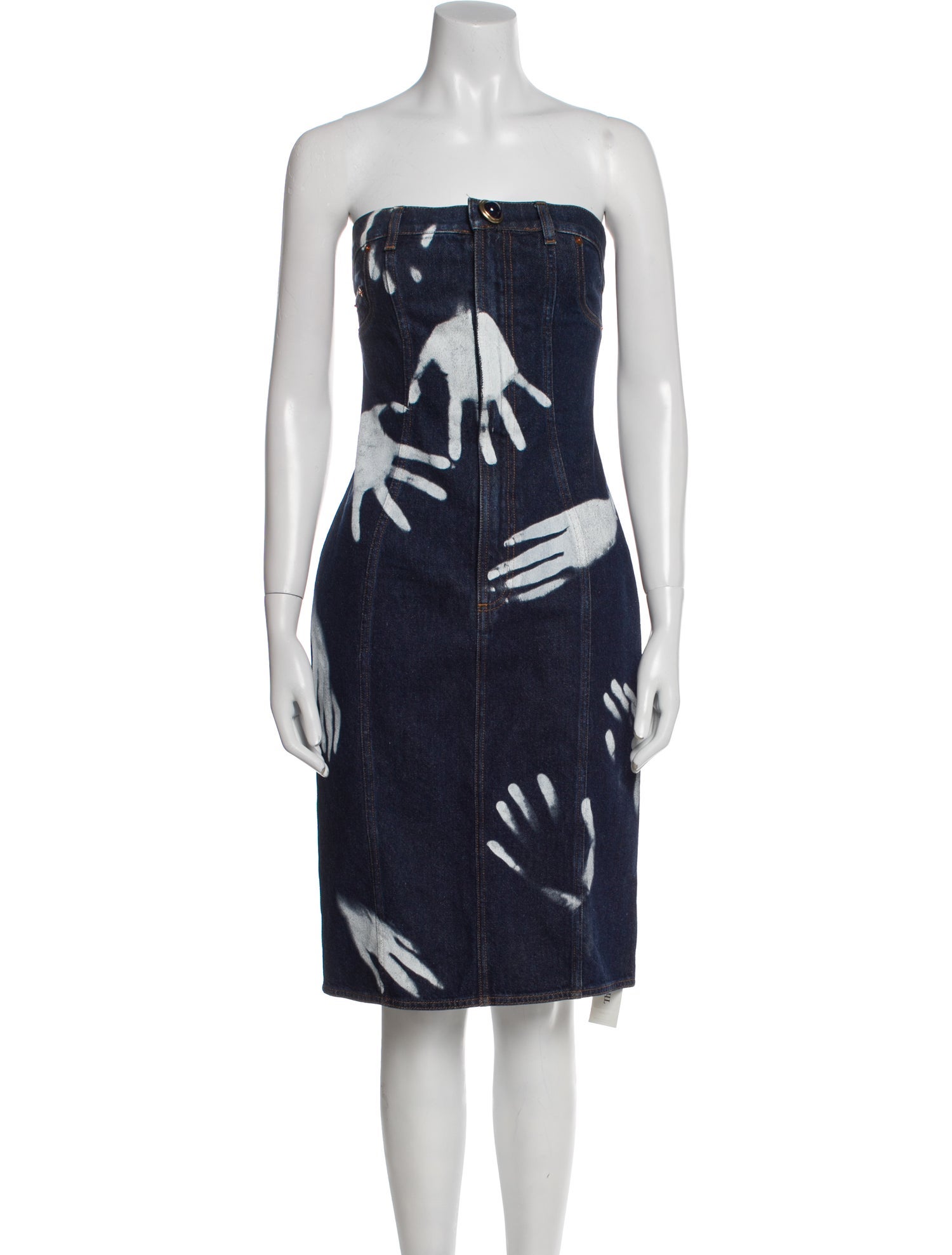 Area Graphic Print Mini Dress