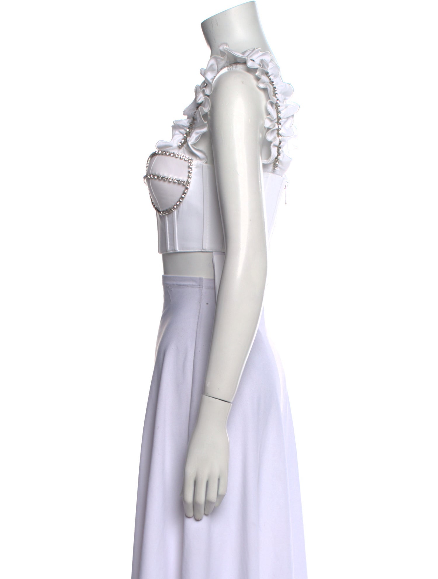 Area Square Neckline Sleeveless Crop Top w/ Tags