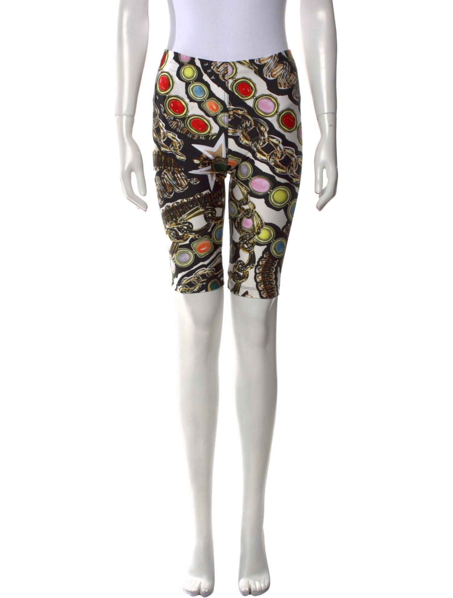 Area Printed Knee-Length Shorts