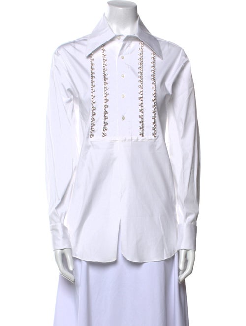 Area Long Sleeve Button-Up Top