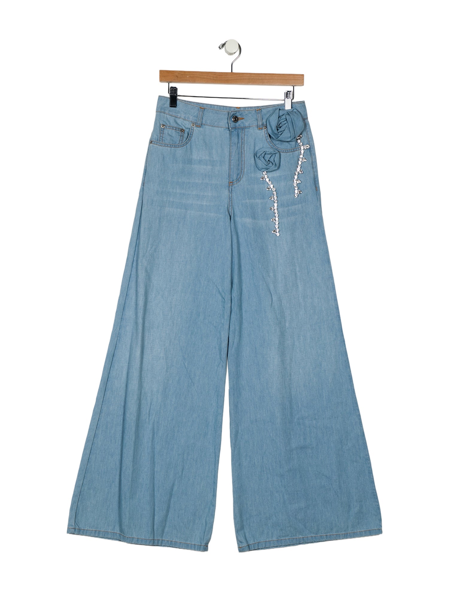 Area High-Rise Wide Leg Jeans w/ Tags