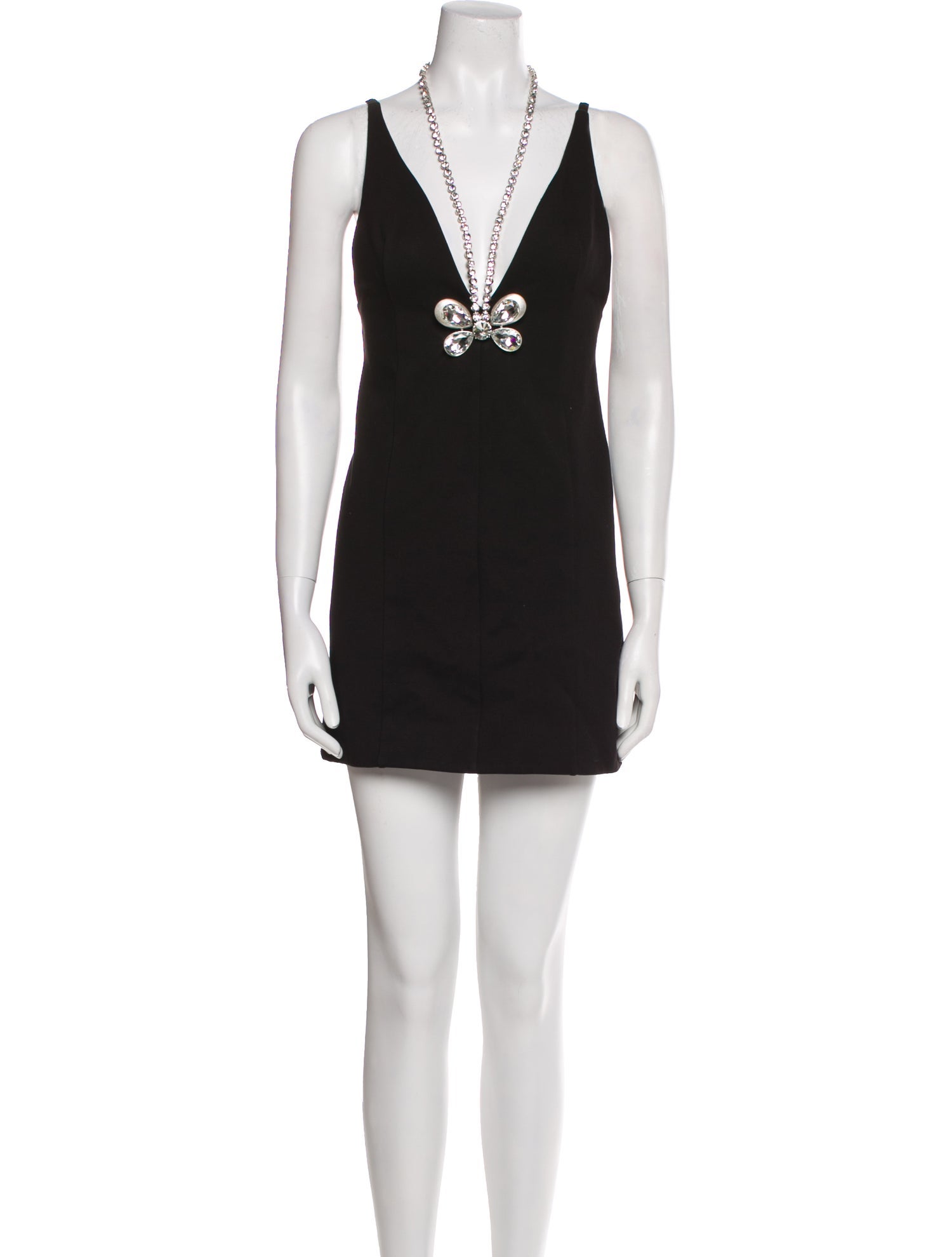 Area V-Neck Mini Dress