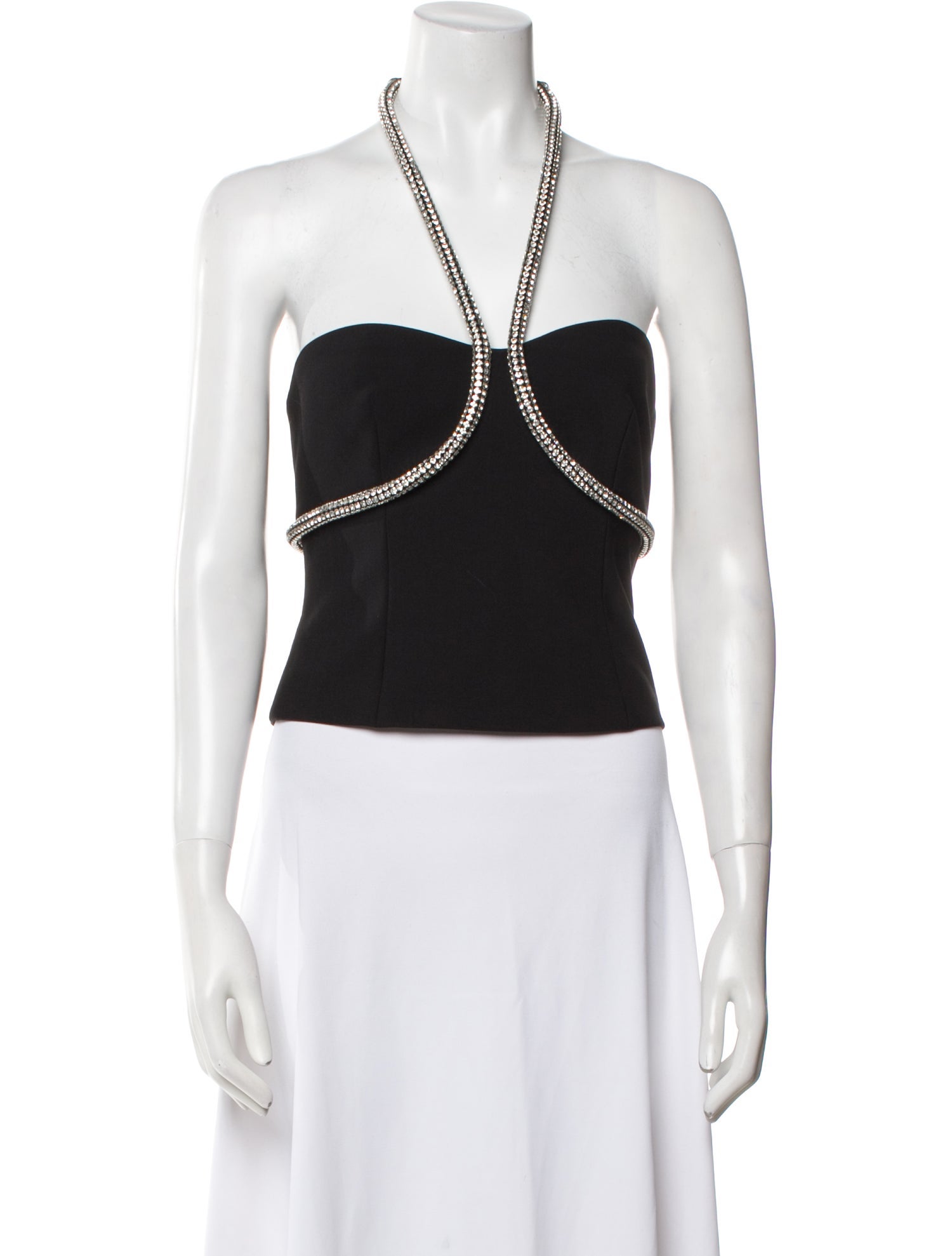 Area Halterneck Sleeveless Crop Top w/ Tags