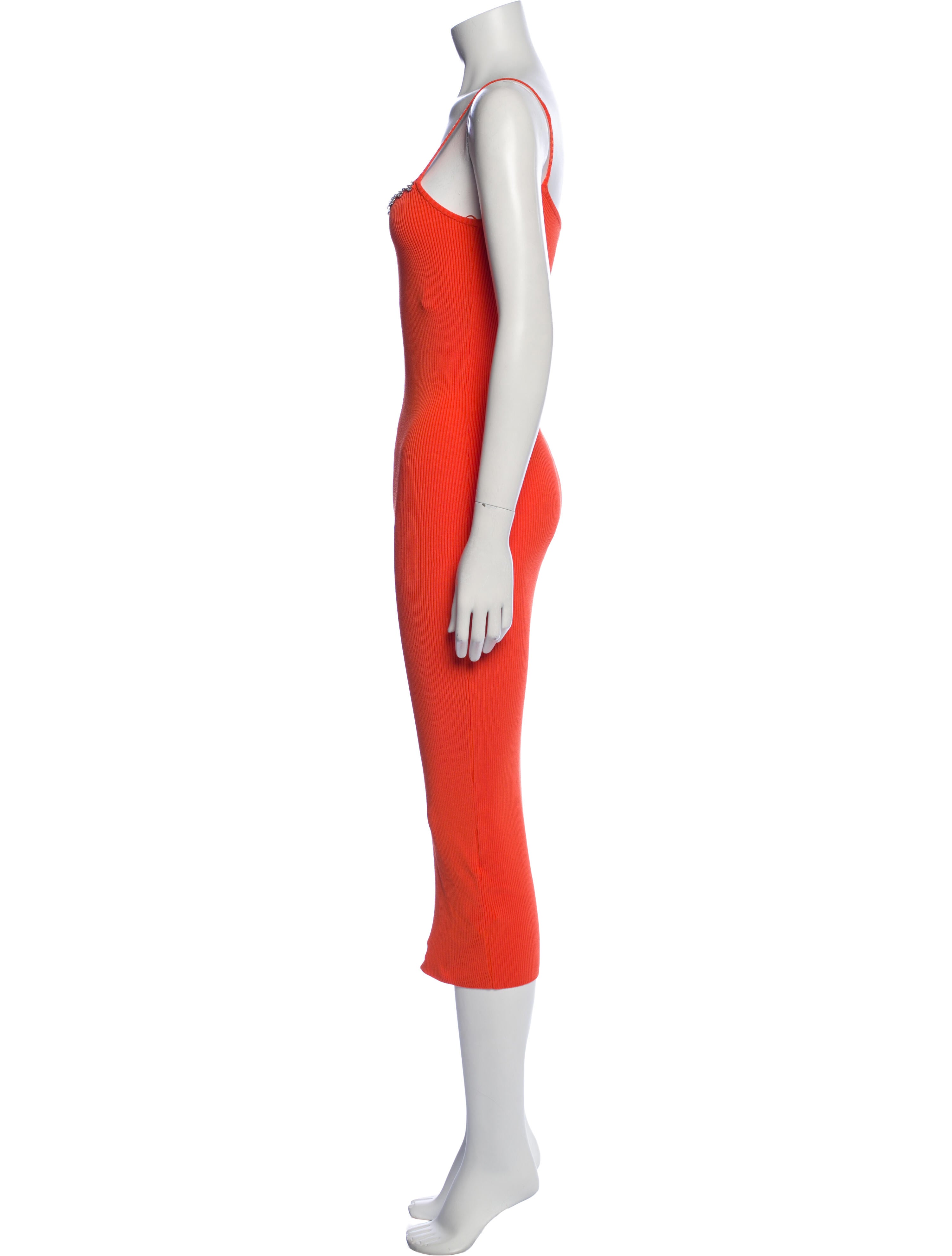 Area Square Neckline Midi Length Dress w/ Tags