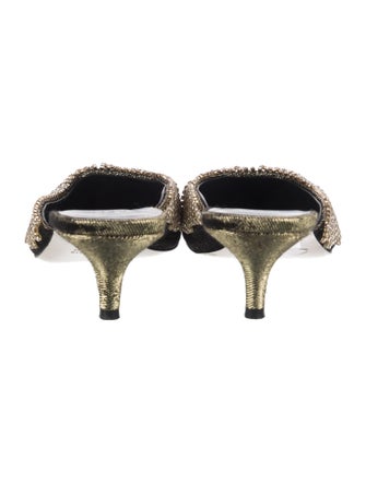 Area Crystal Embellishments Mules