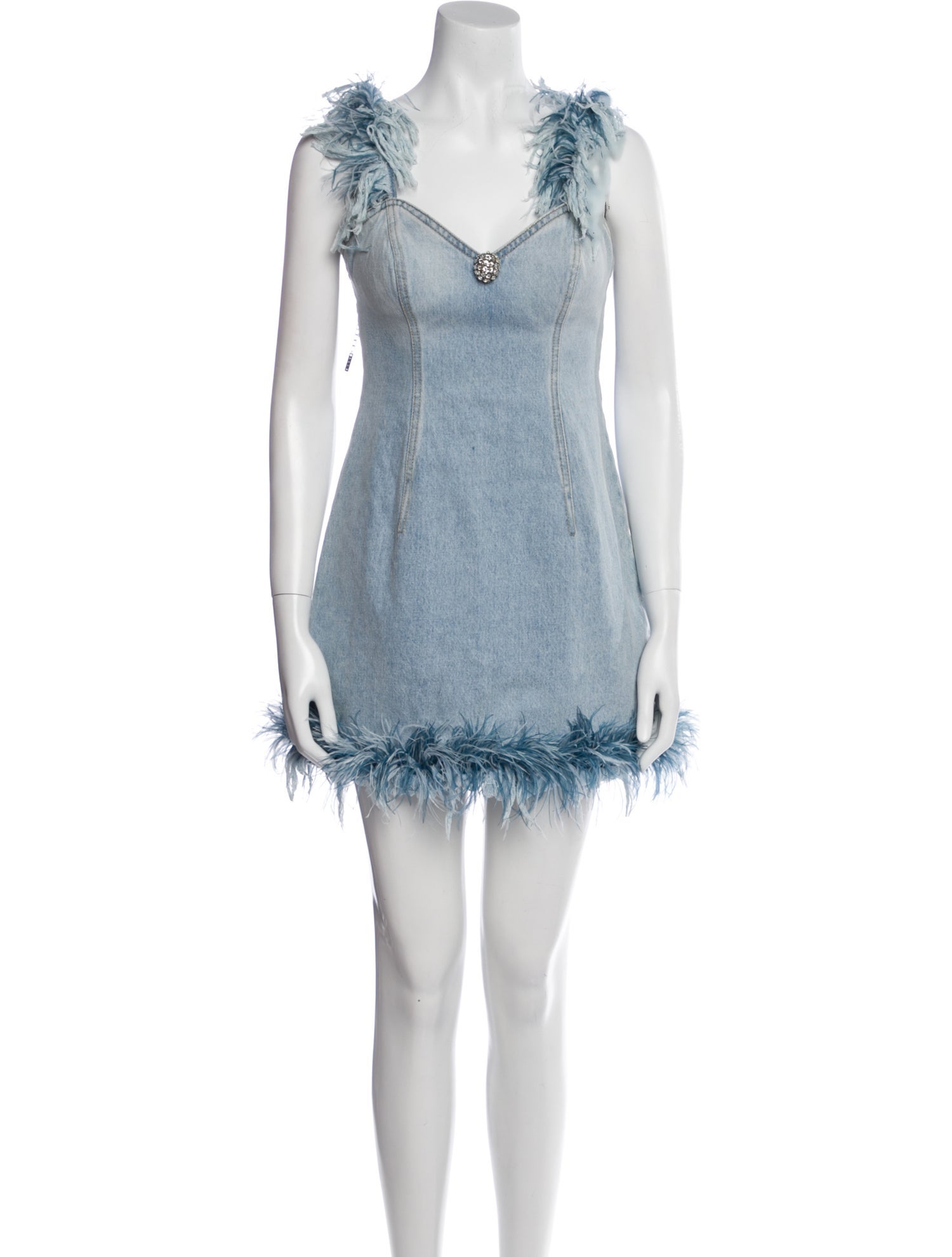 Area V-Neck Mini Dress