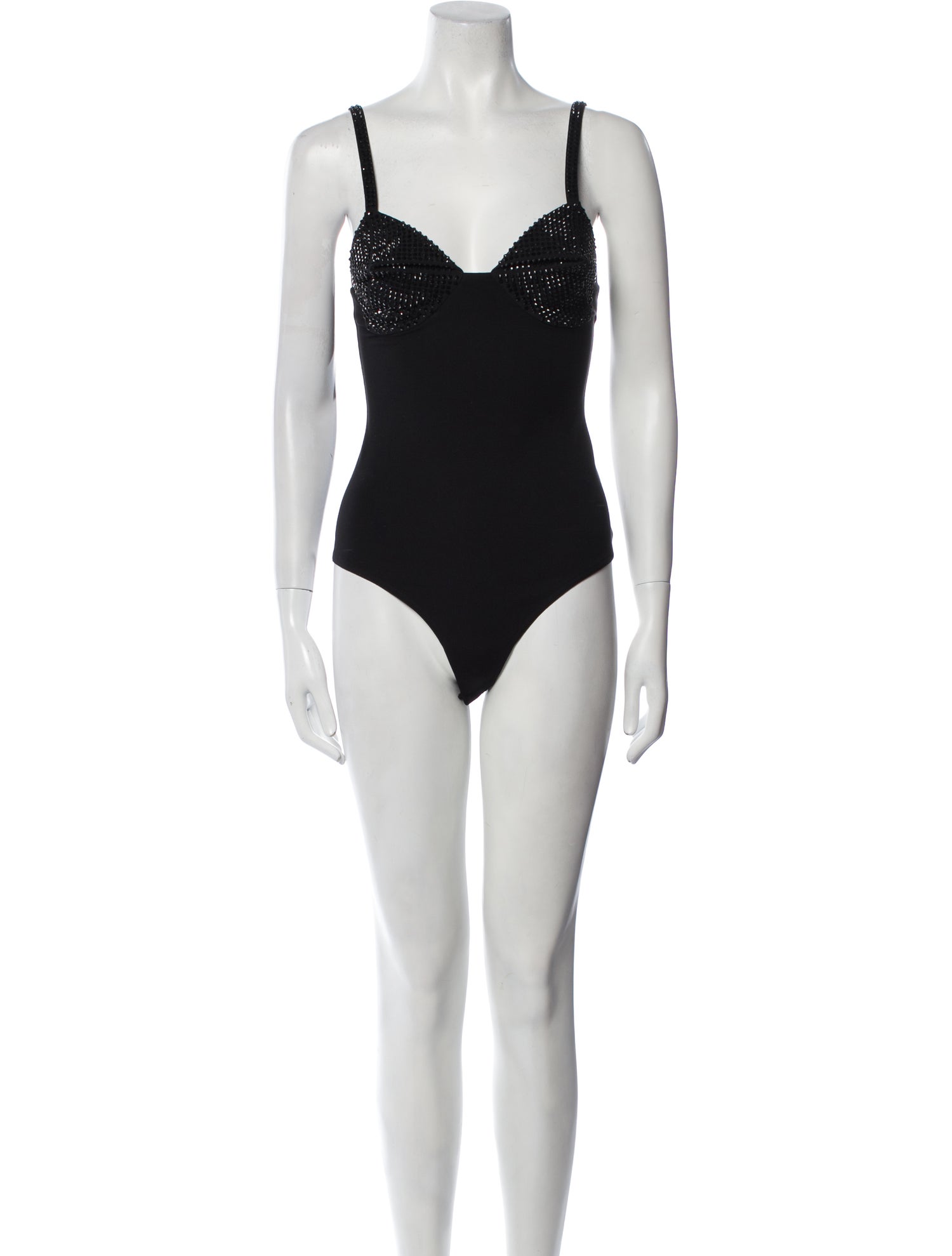 Area V-Neck Sleeveless Bodysuit