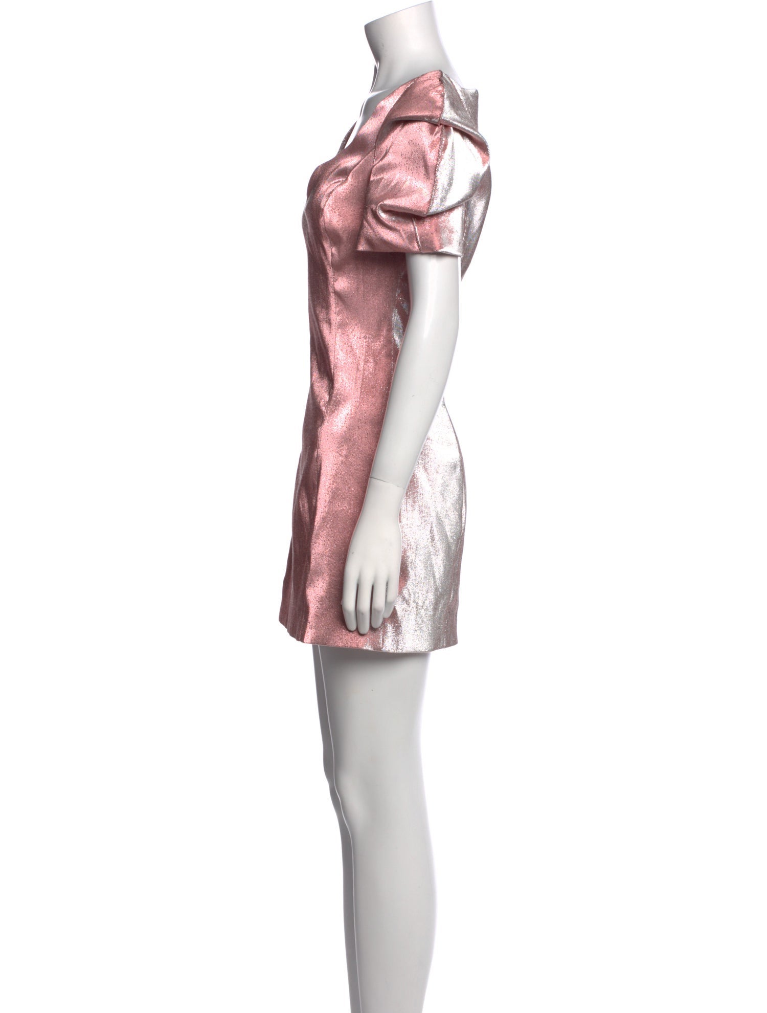 Area V-Neck Long Dress