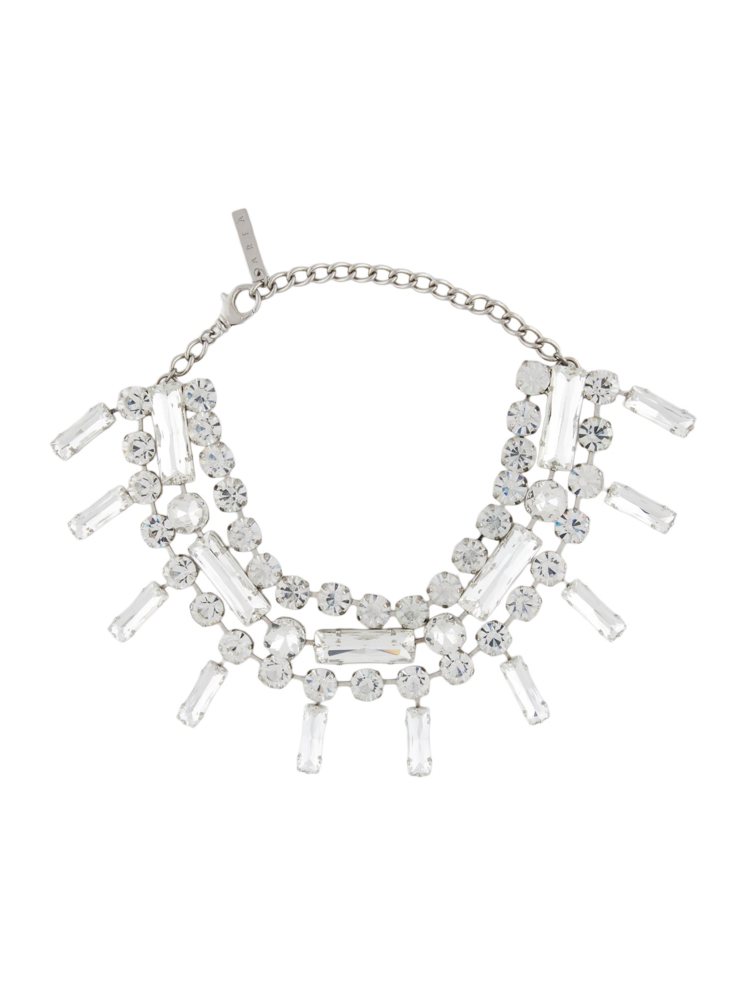 Area Crystal Baguette Choker Necklace