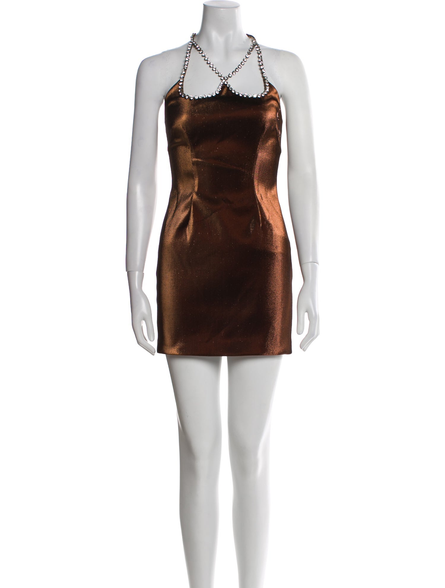 Area Halterneck Mini Dress