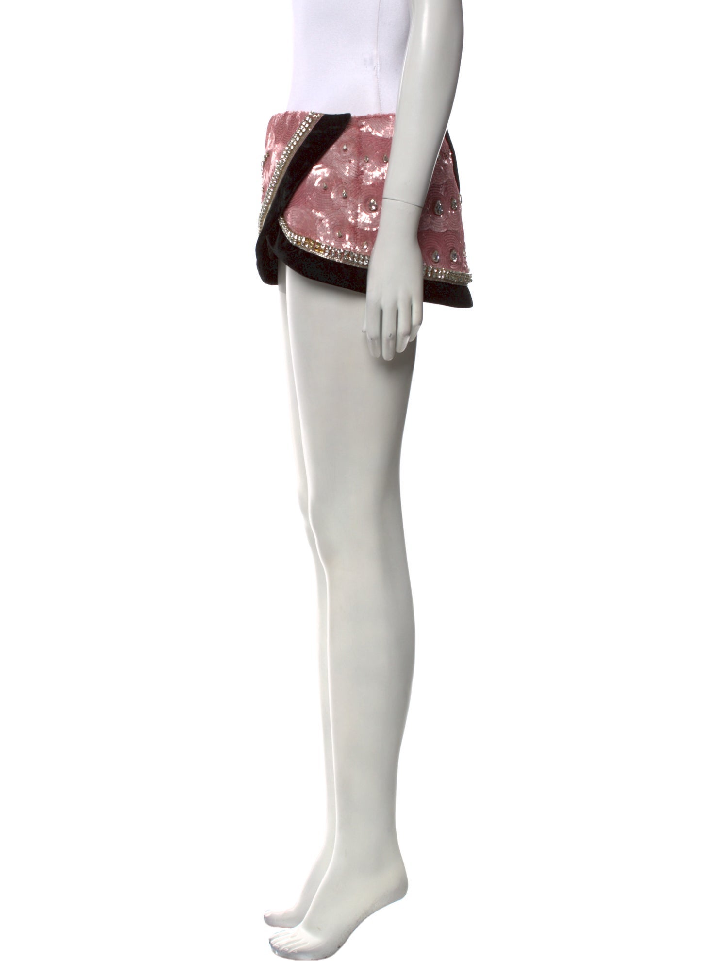 Area Striped Mini Skirt