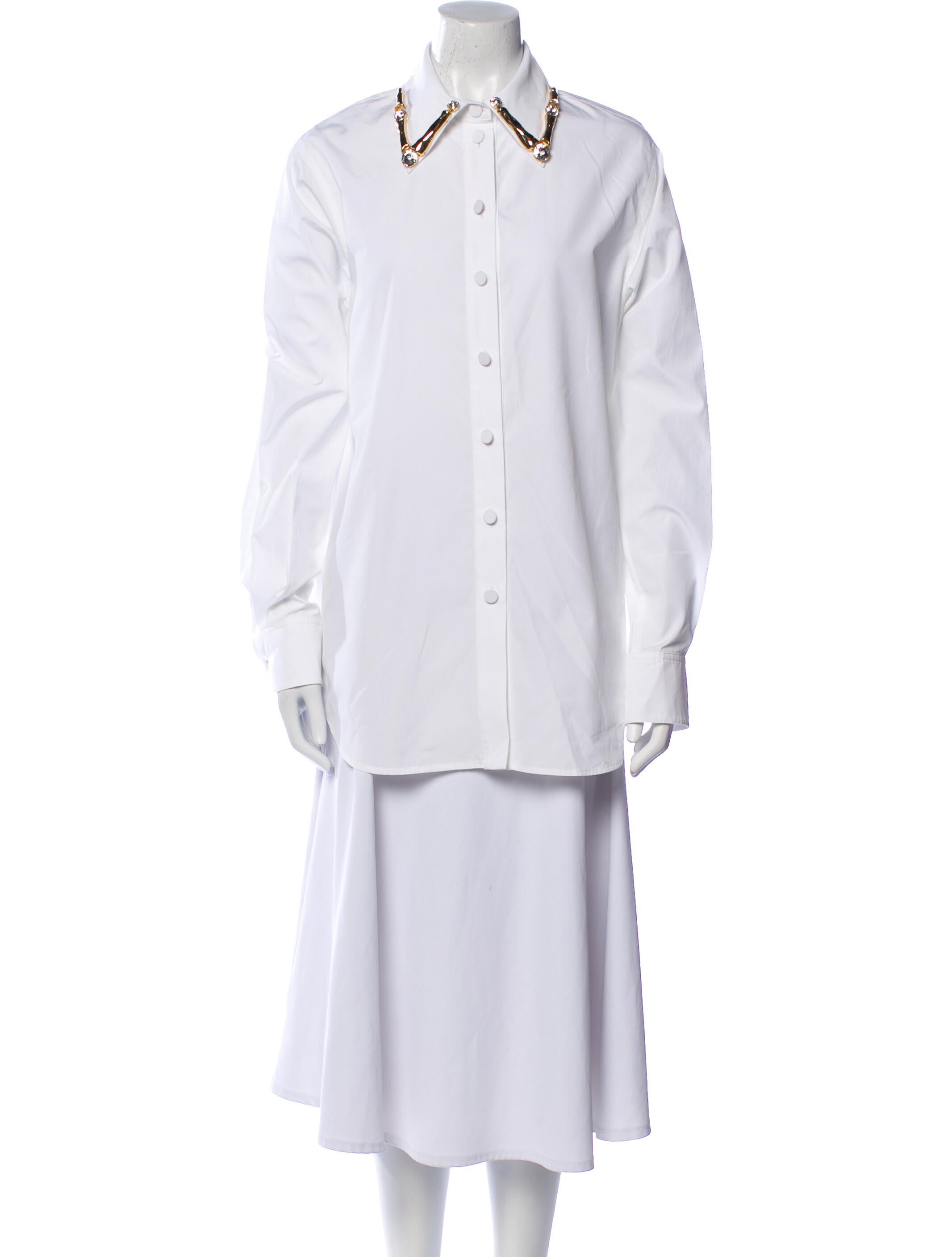 Area Long Sleeve Button-Up Top