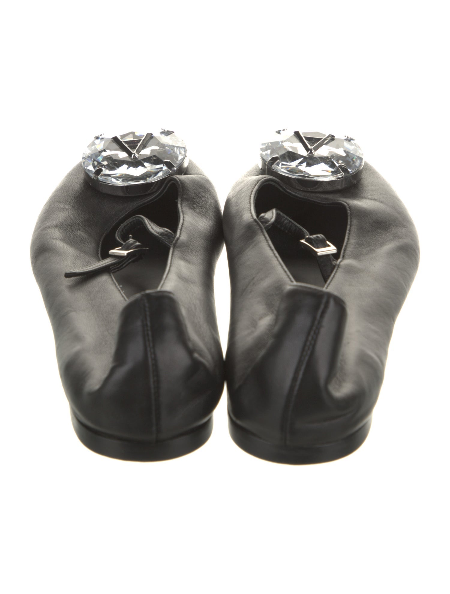 Area Leather Ballet Flats