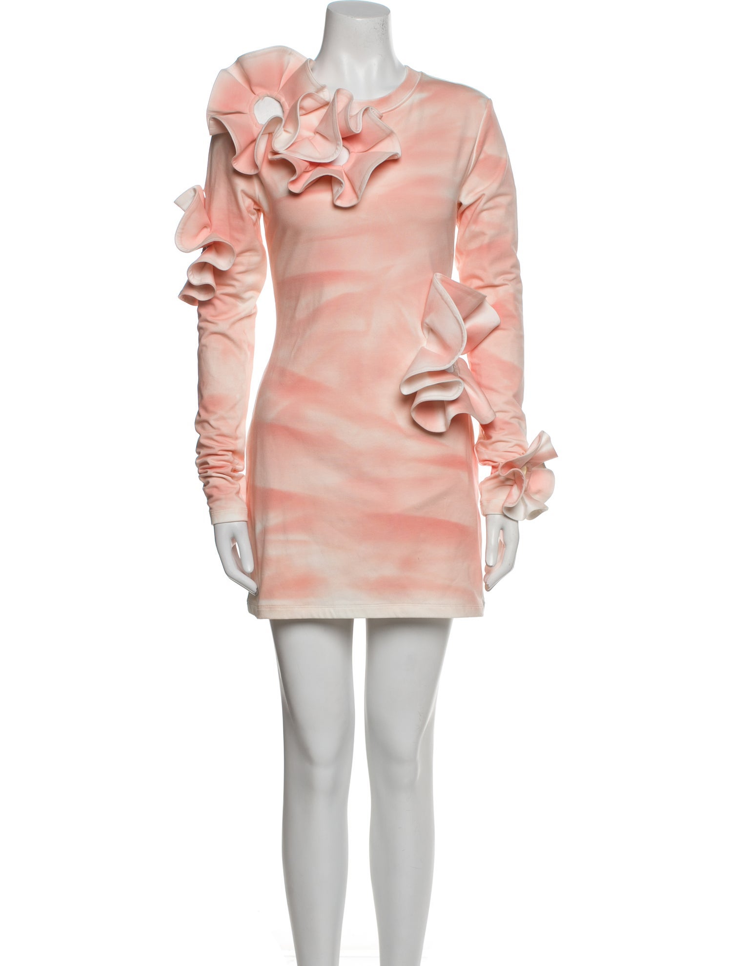 Area Tie-Dye Print Mini Dress