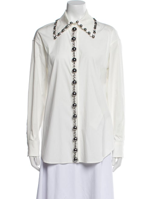 Area Long Sleeve Button-Up Top