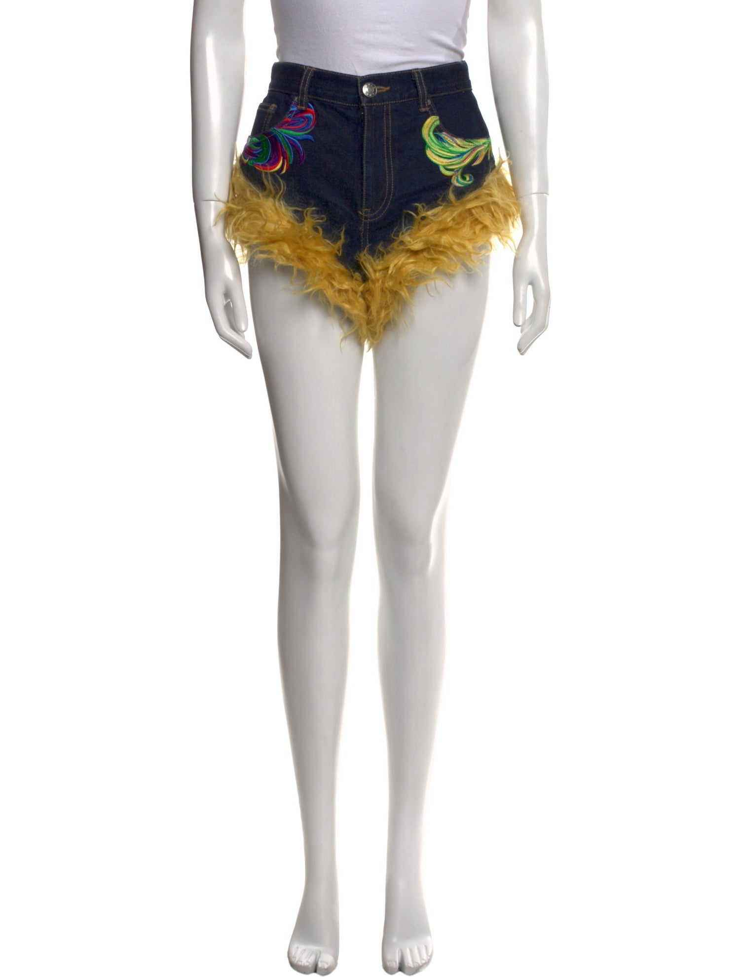 Area Printed Mini Shorts